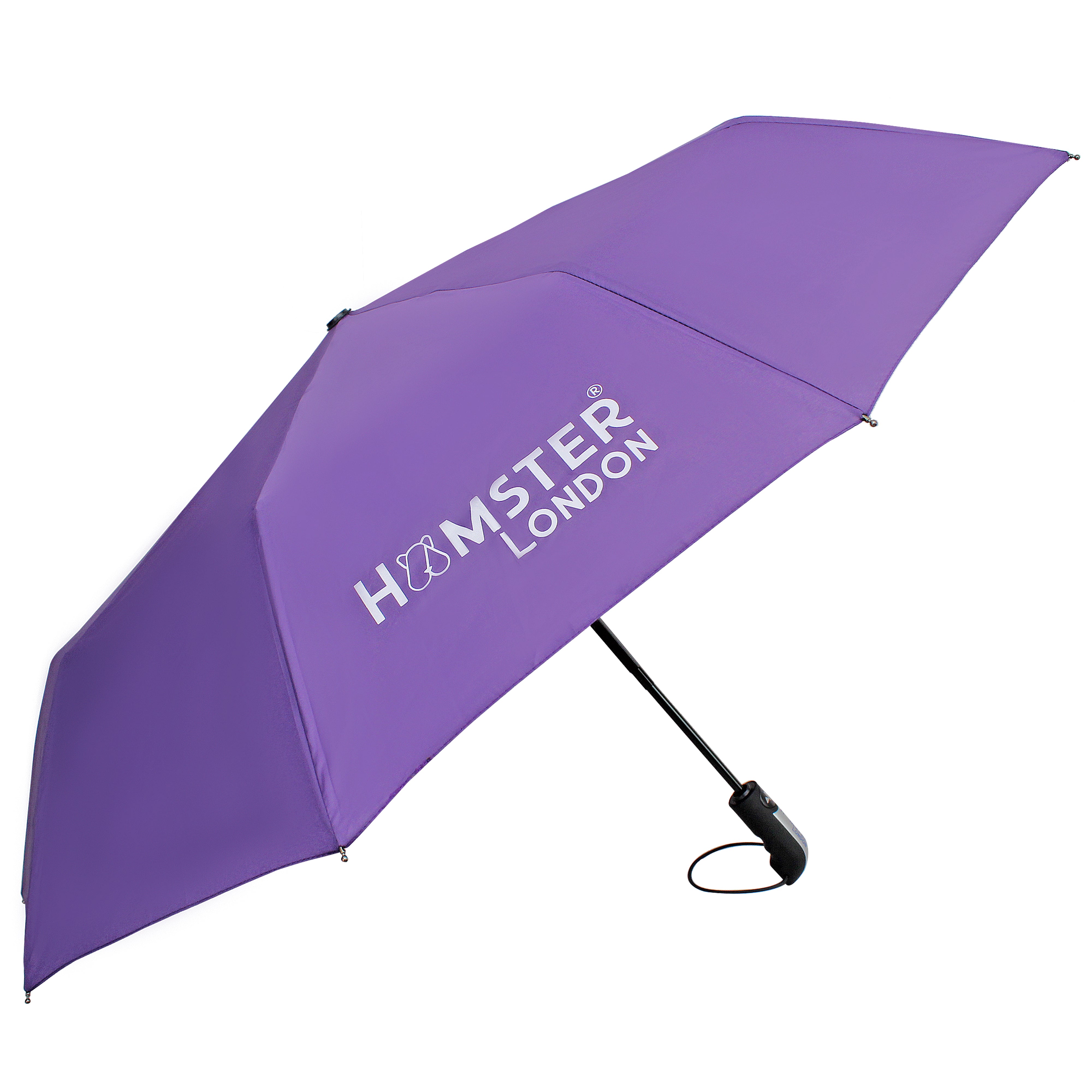 Hamster London Automatic Open & Close Pocket Folding Umbrella (Purple)