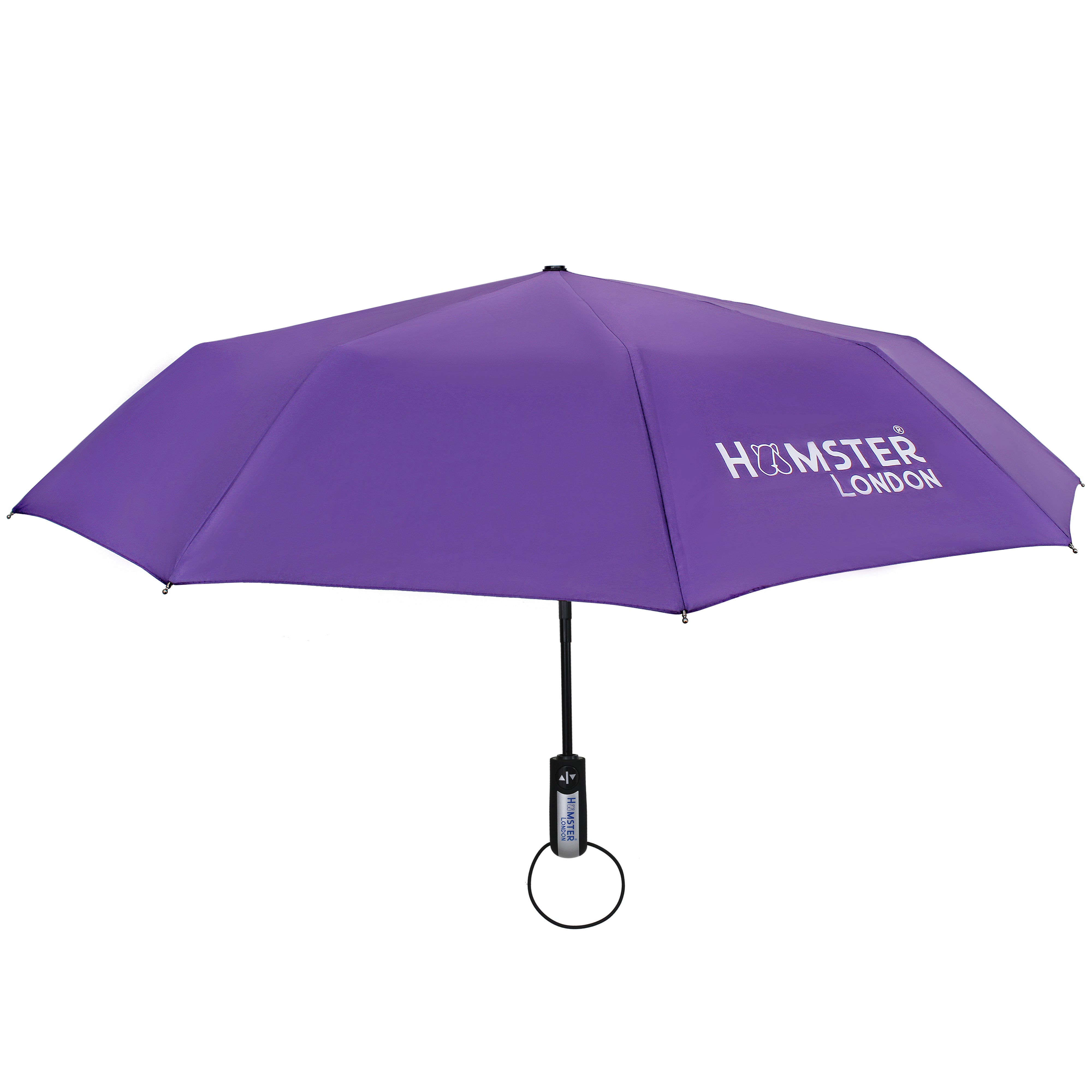 Hamster London Automatic Open & Close Pocket Folding Umbrella (Purple)