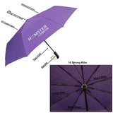 Automatic Open & Close Pocket Folding Umbrella (Purple)