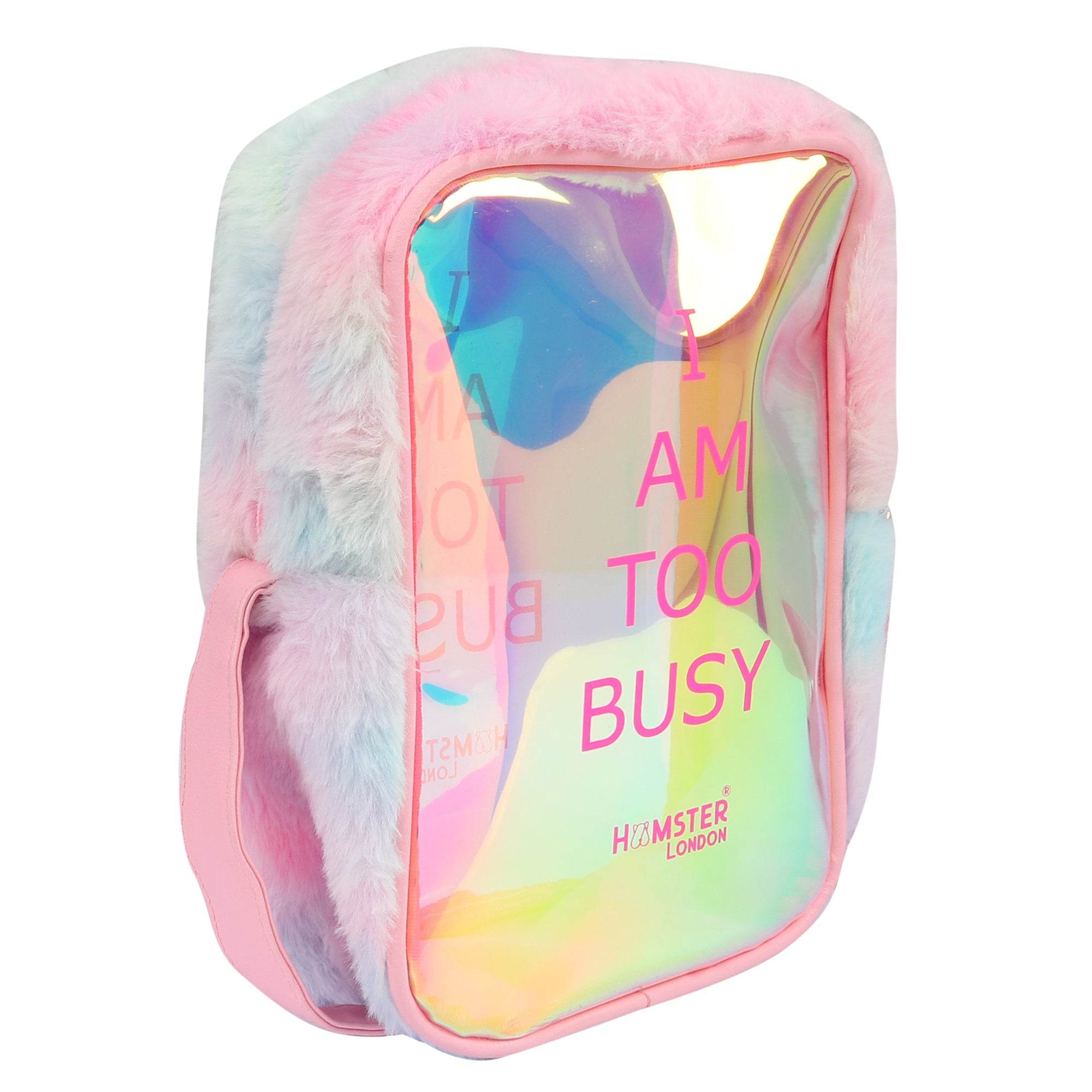 Hamster London Busy Be Fur Sling Pink