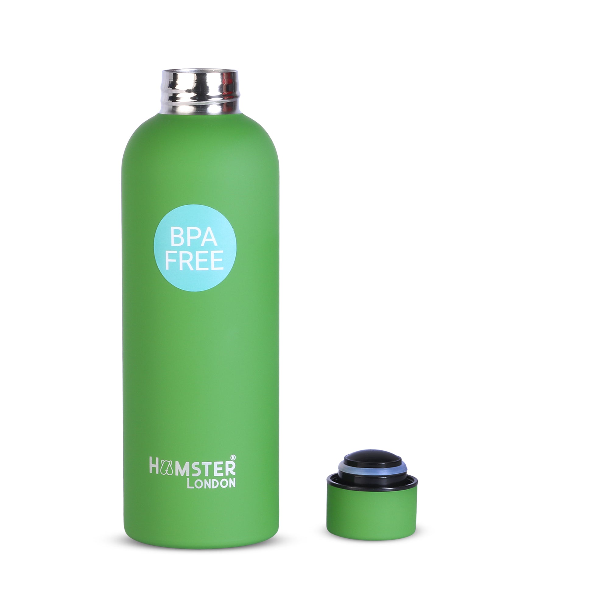 Hamster London Bottle Rubberish Large Green 500ml