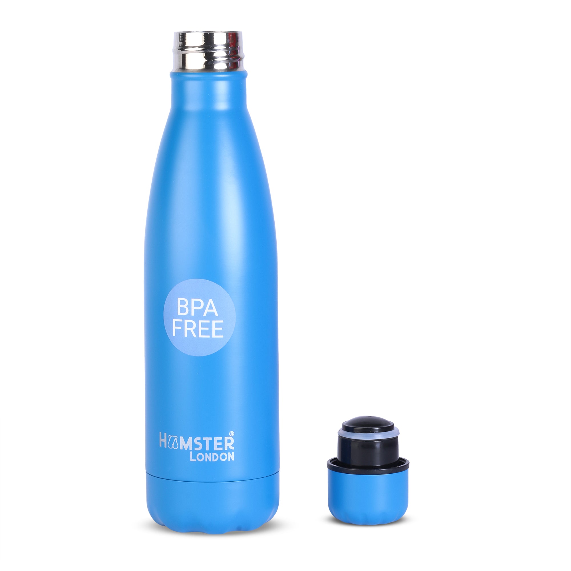 Hamster London Hype Neon Insulated Bottle Blue 500ml