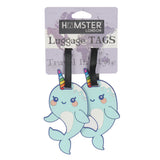 Hamster London Luggage Tag Cutiecone set of 2