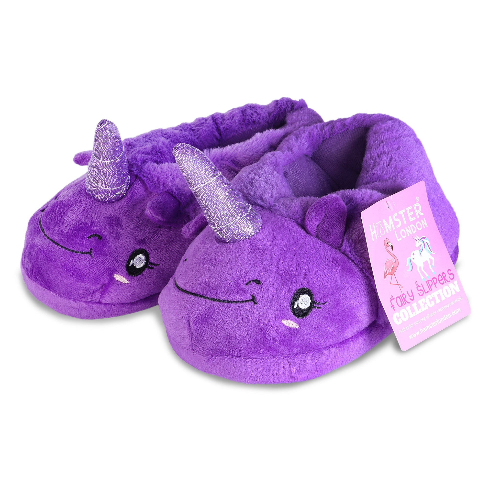 Hamster London Furry Slipper Unicorn Dark