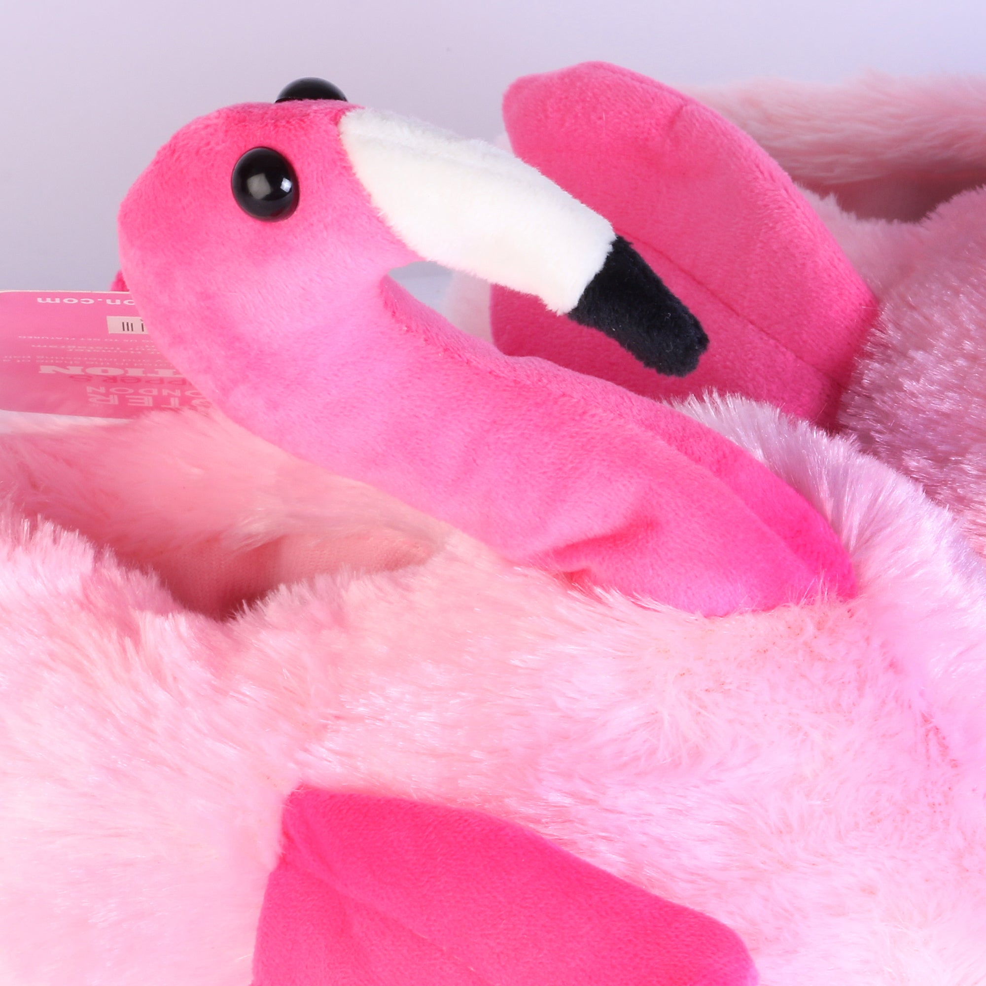 Hamster London Furry Slipper Flamingo Dark1
