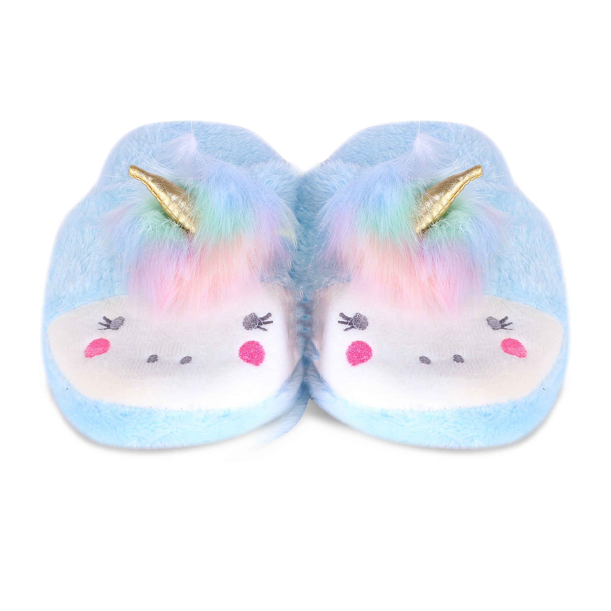 Hamster London Furry Slipper Unicorn Blue