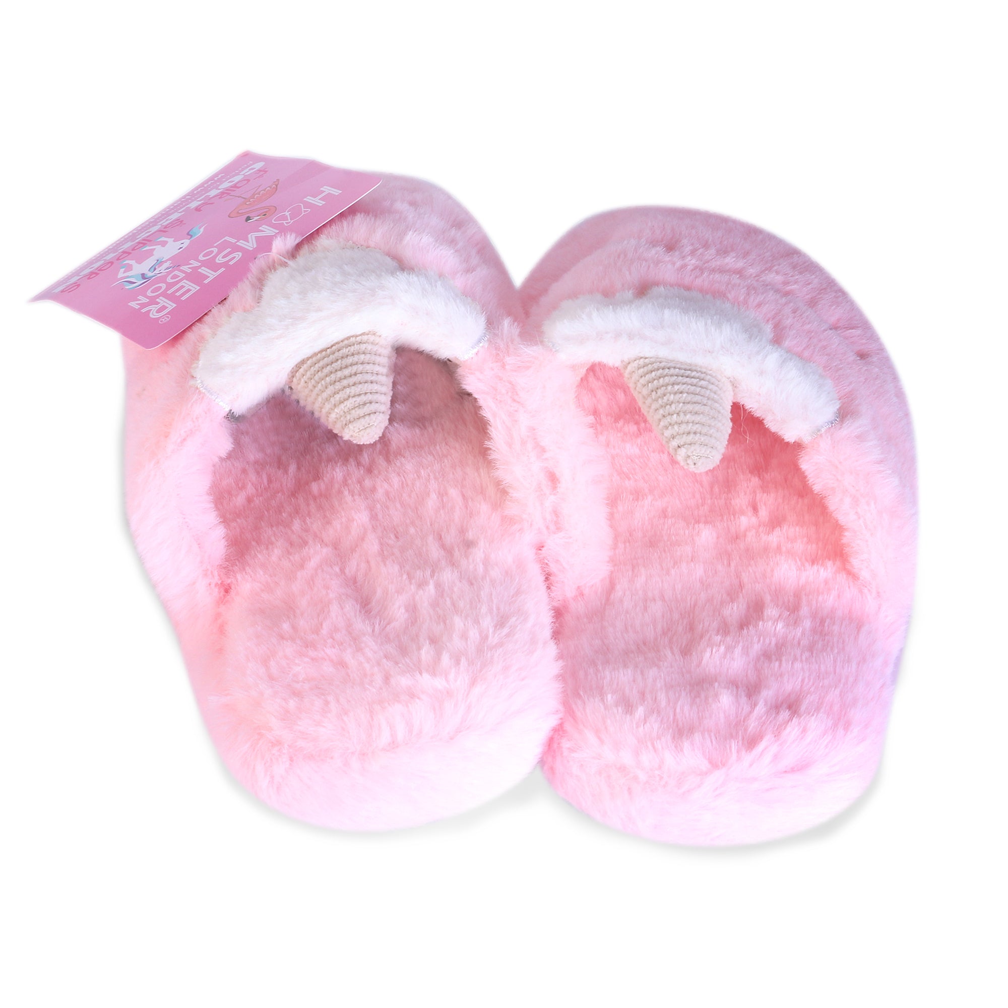 Hamster London Furry Slipper Unicorn Pink