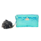 Hamster London Raver Sea Green Pouch with Pom Pom