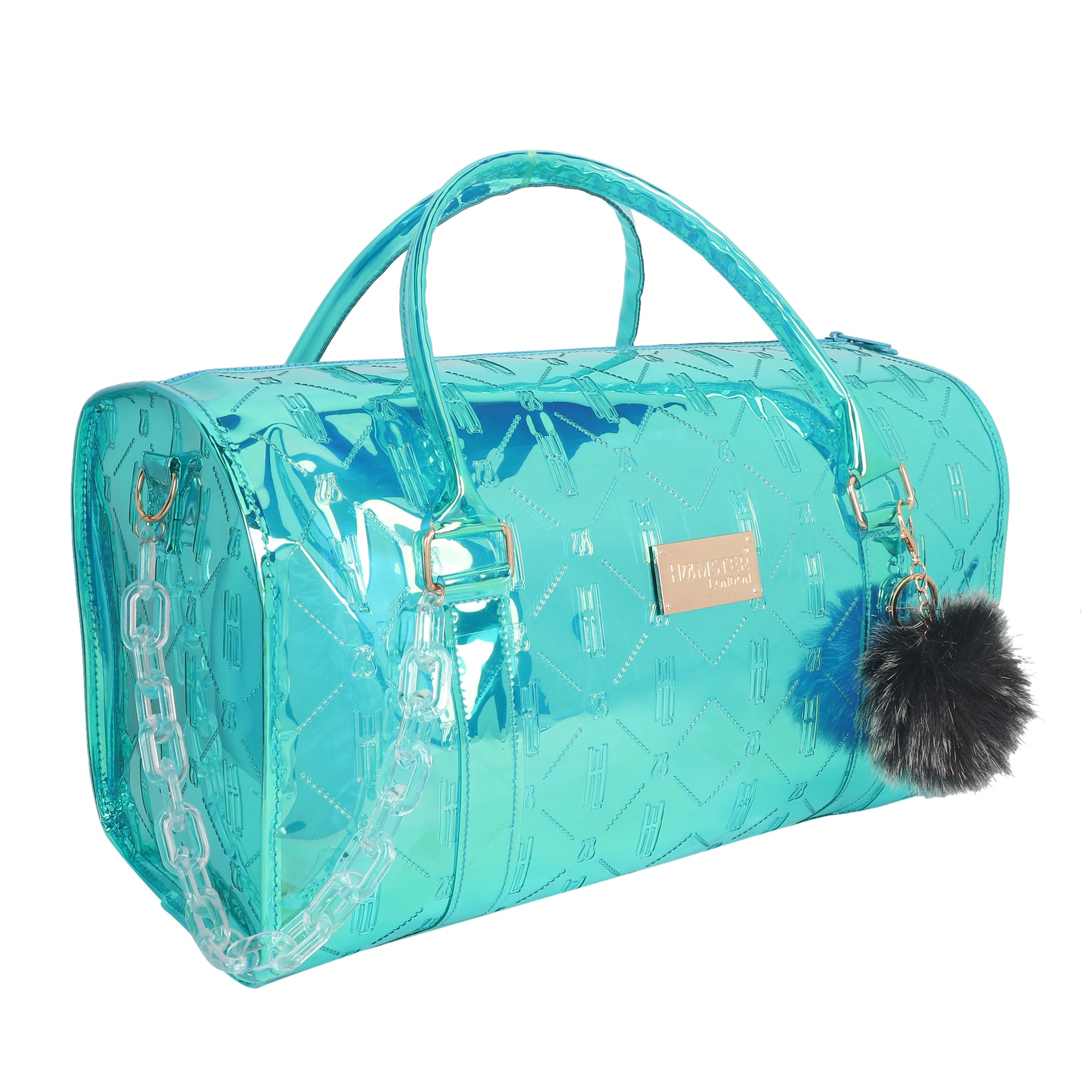 Hamster London Raver Duffle Bag  Aqua Large