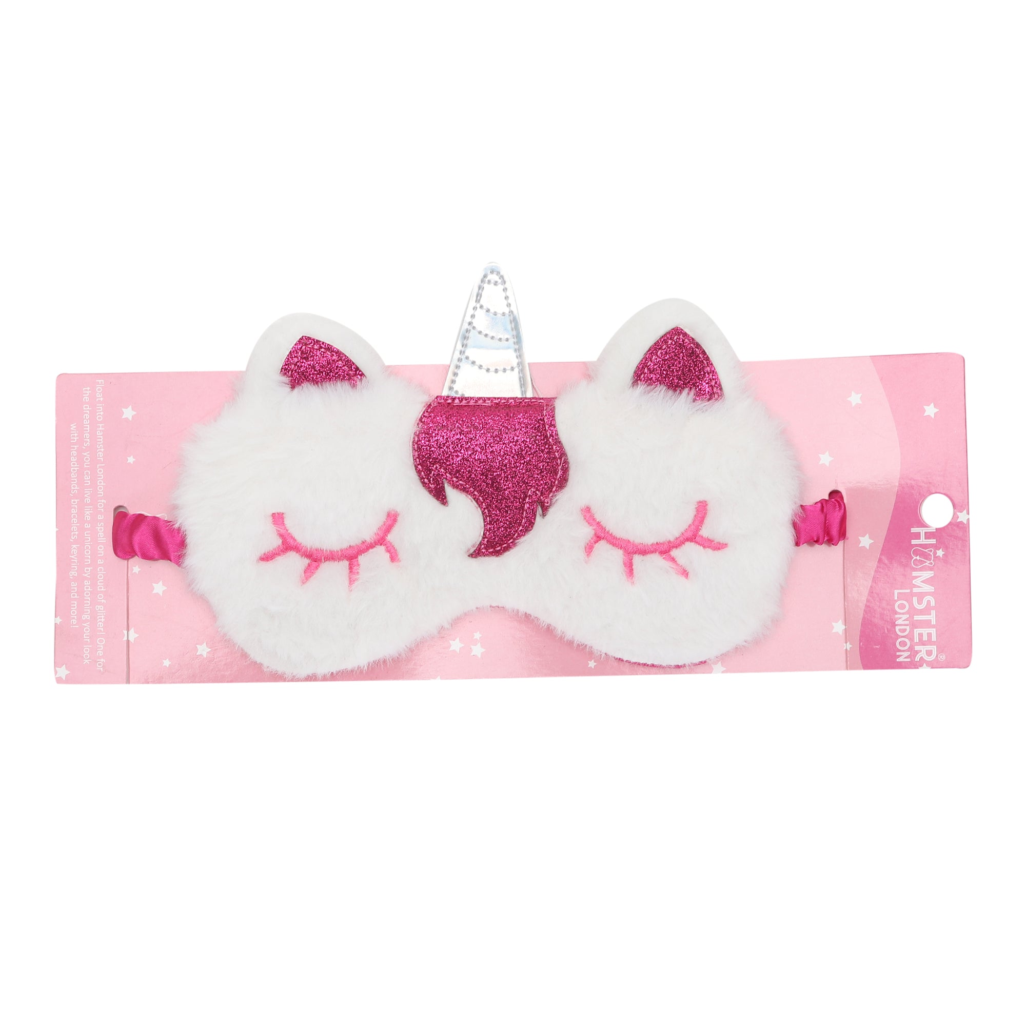 Hamster London Eye Mask Unicorn White