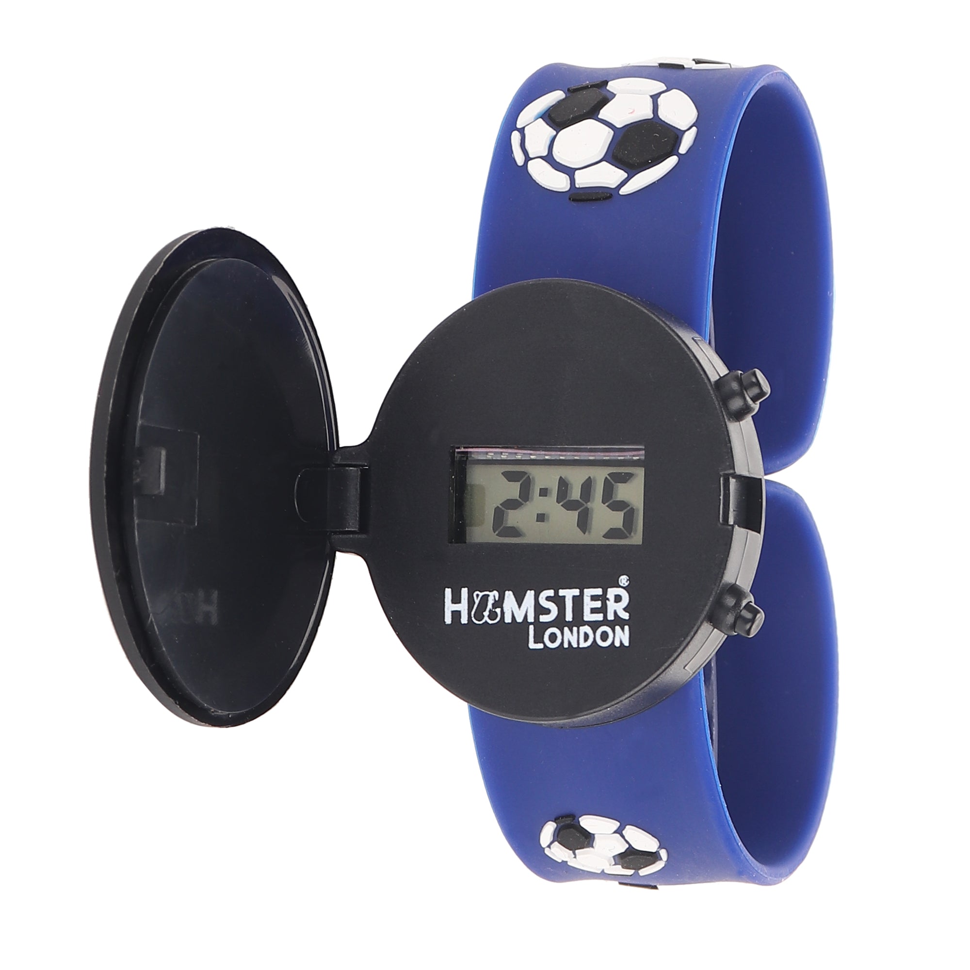 Hamster London Slap Band Flip Wrist Watch Football