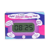 Digital Silicon Alarm Clock Pink