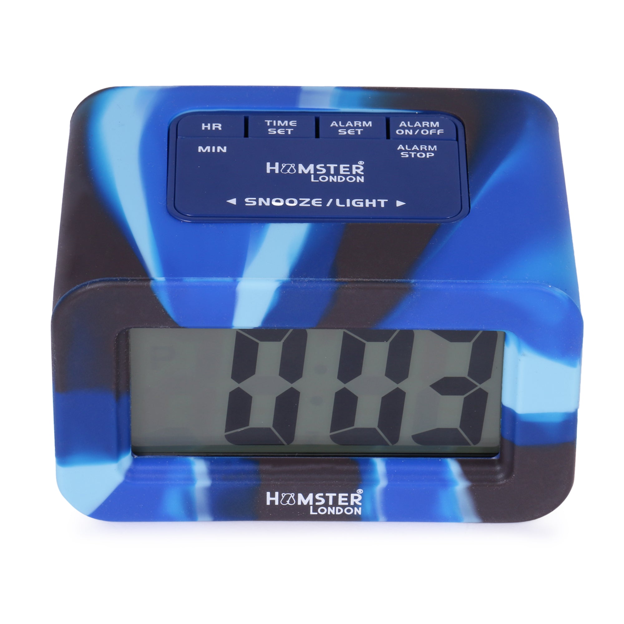 Digital Silicon Alarm Clock Blue
