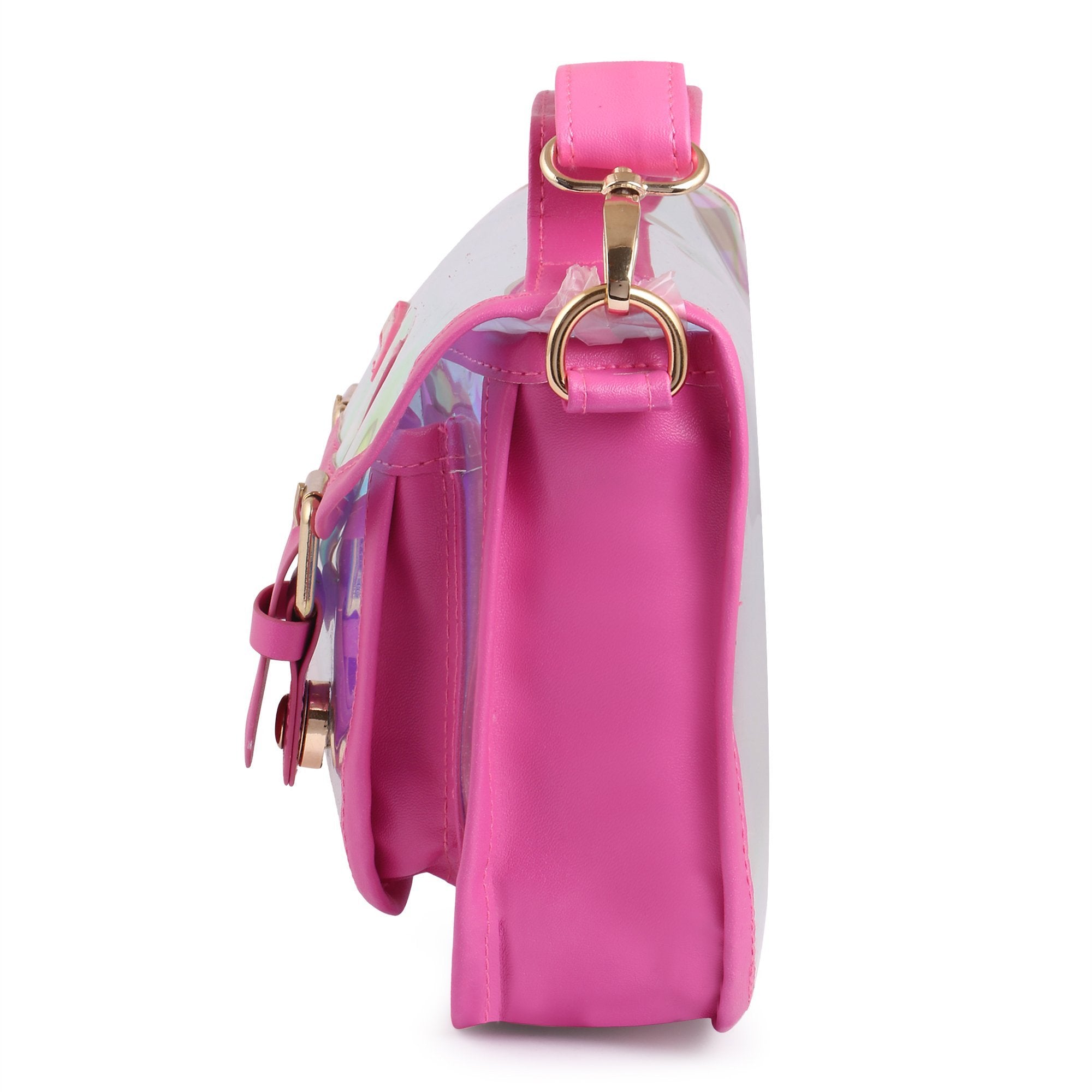 Hamster London Shiny Classic Sling Bag Pink
