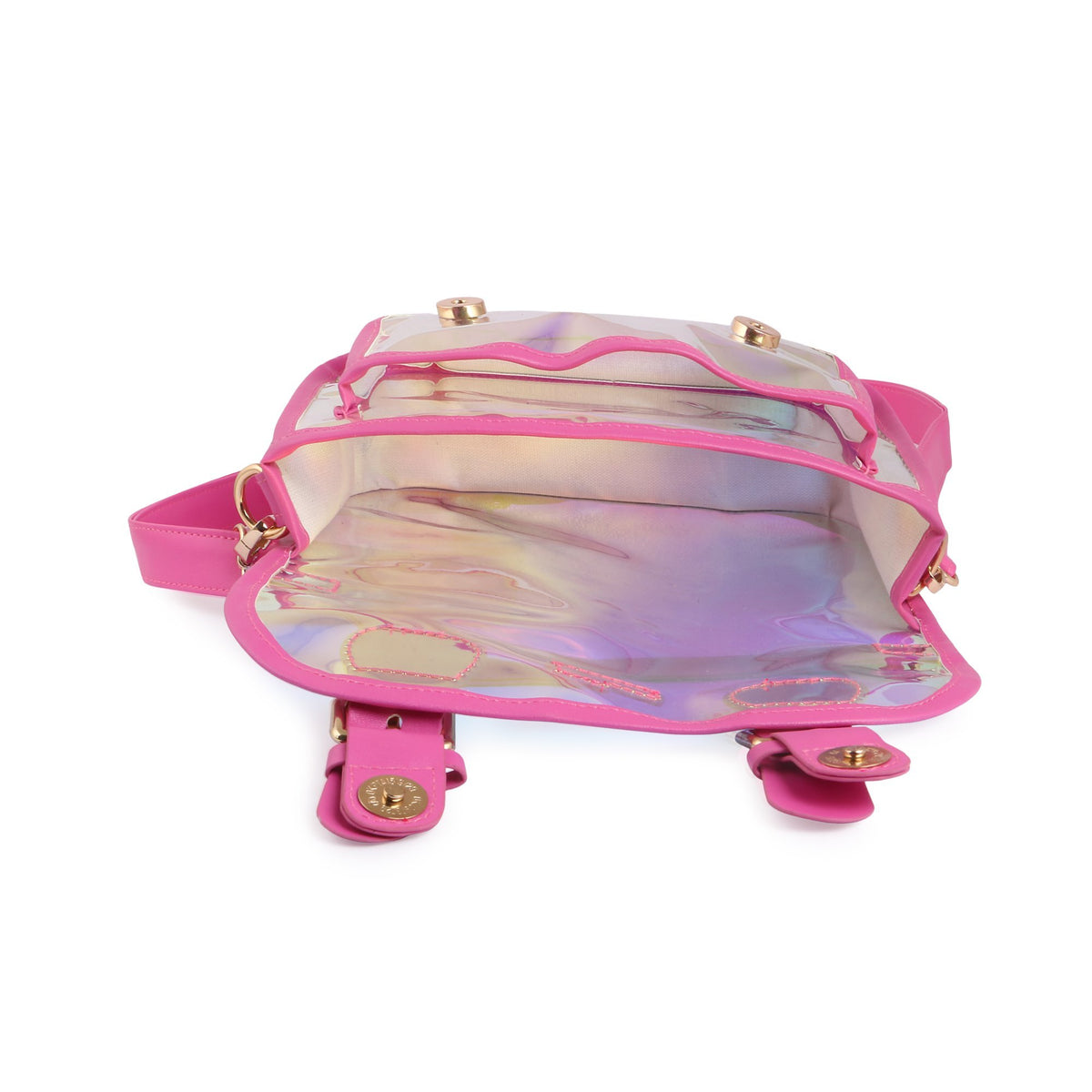 Hamster London Shiny Classic Sling Bag Pink