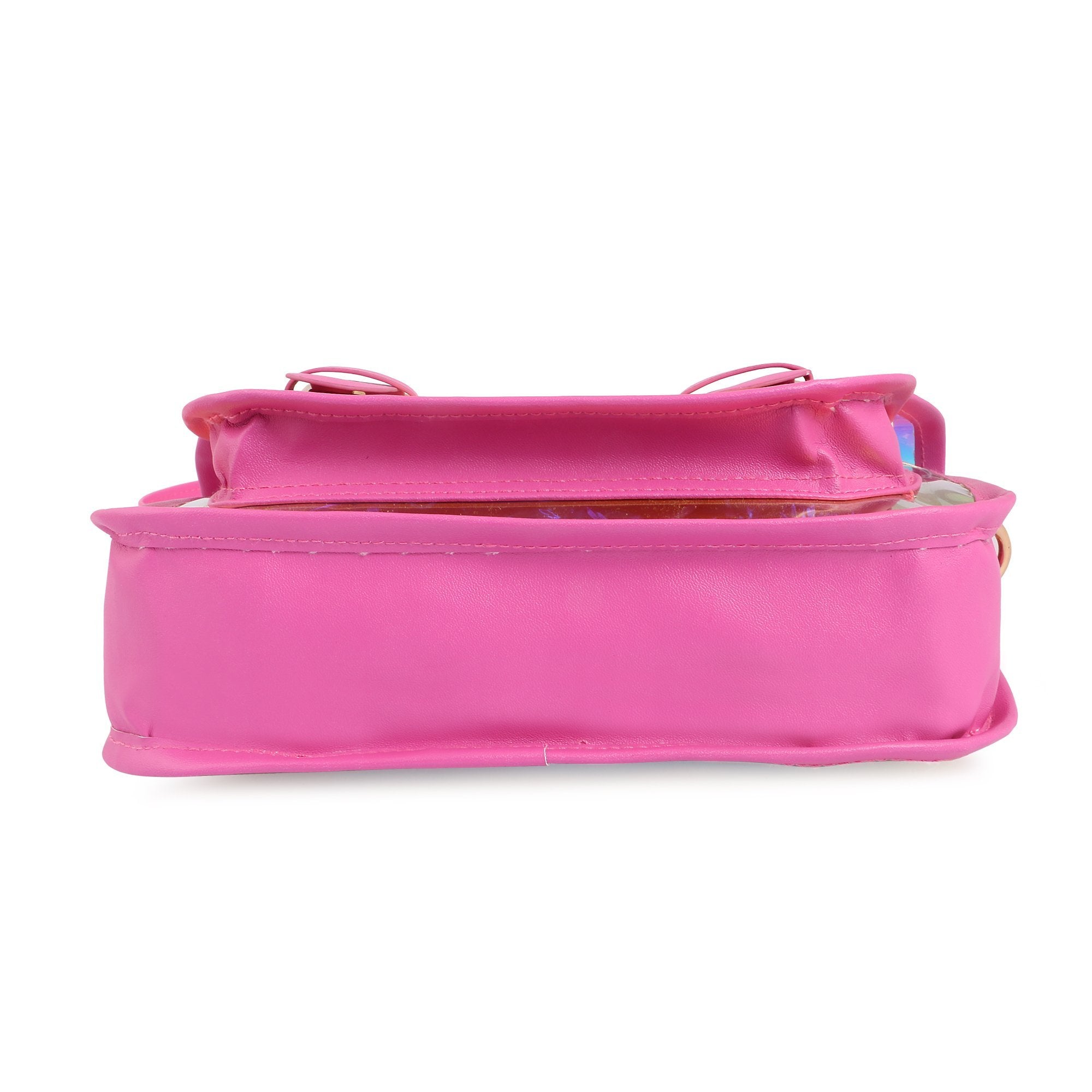 Hamster London Shiny Classic Sling Bag Pink