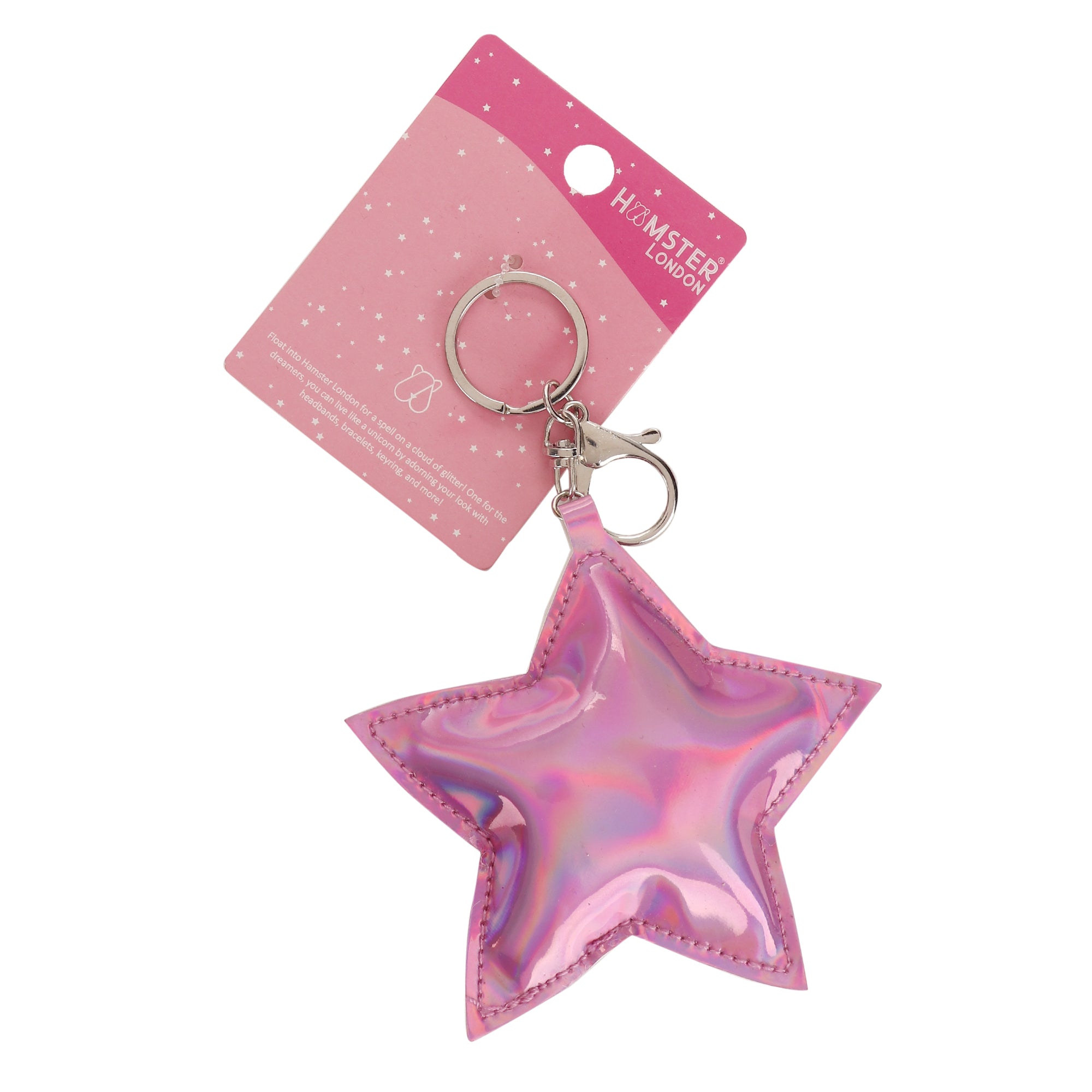 Hamster London Star Keychain pink