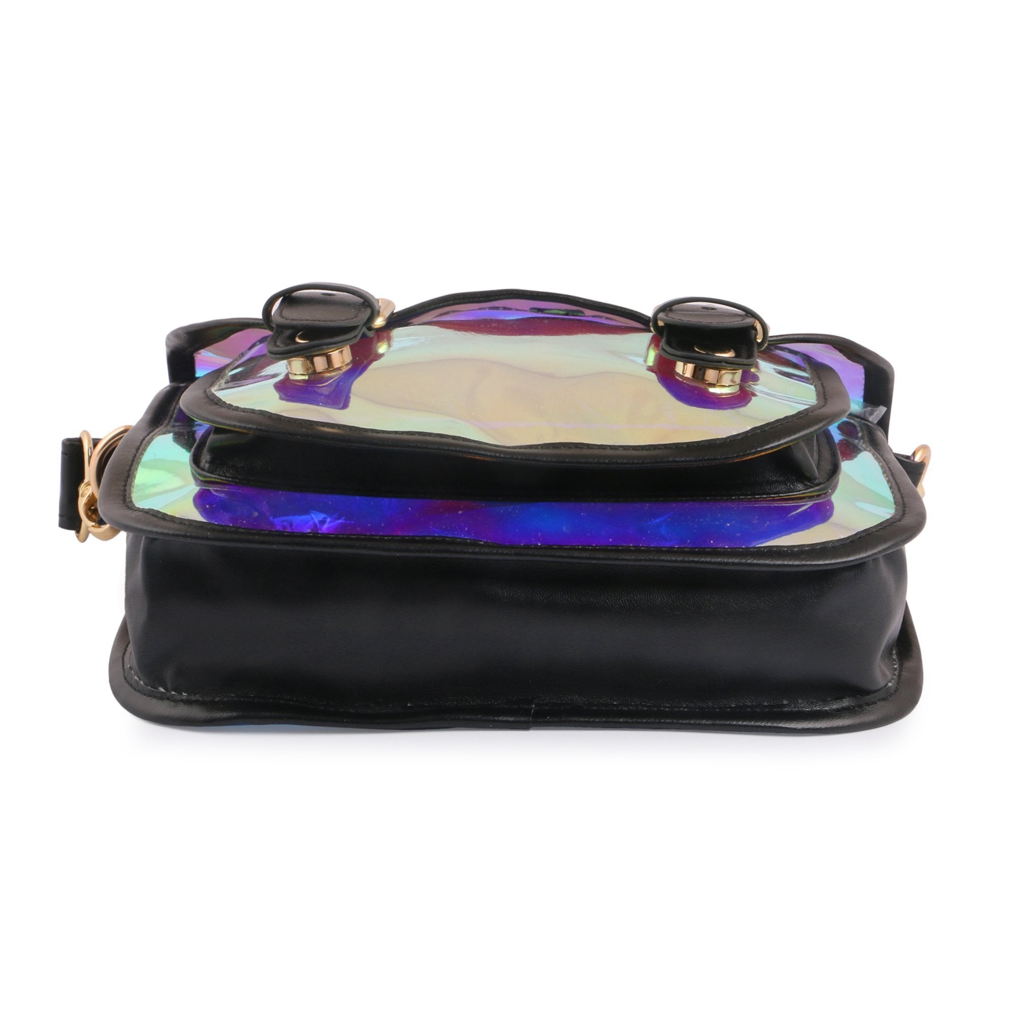 Hamster London Shiny Classic Sling Bag Black