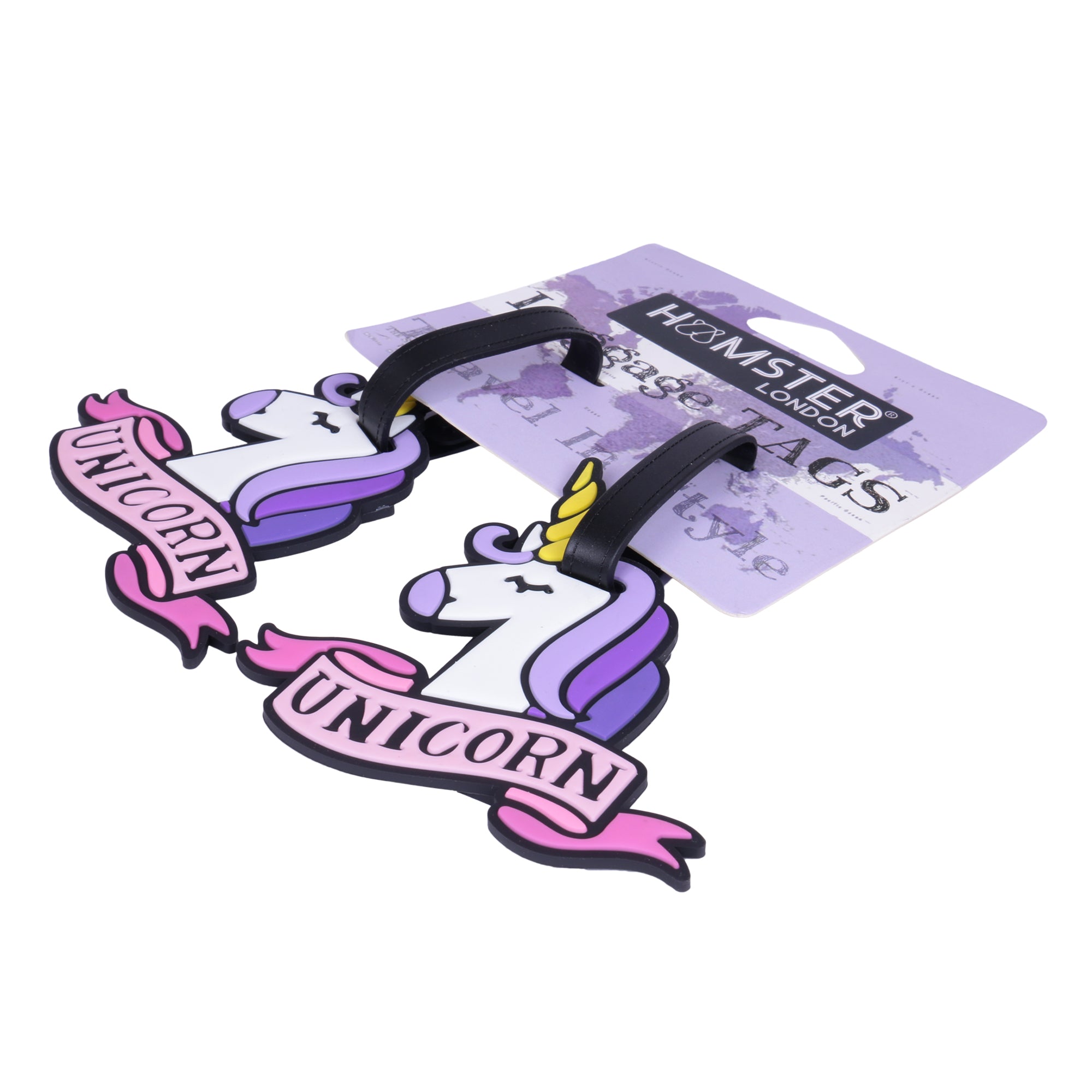 Hamster London Luggage Tag Unicorn Set of 2