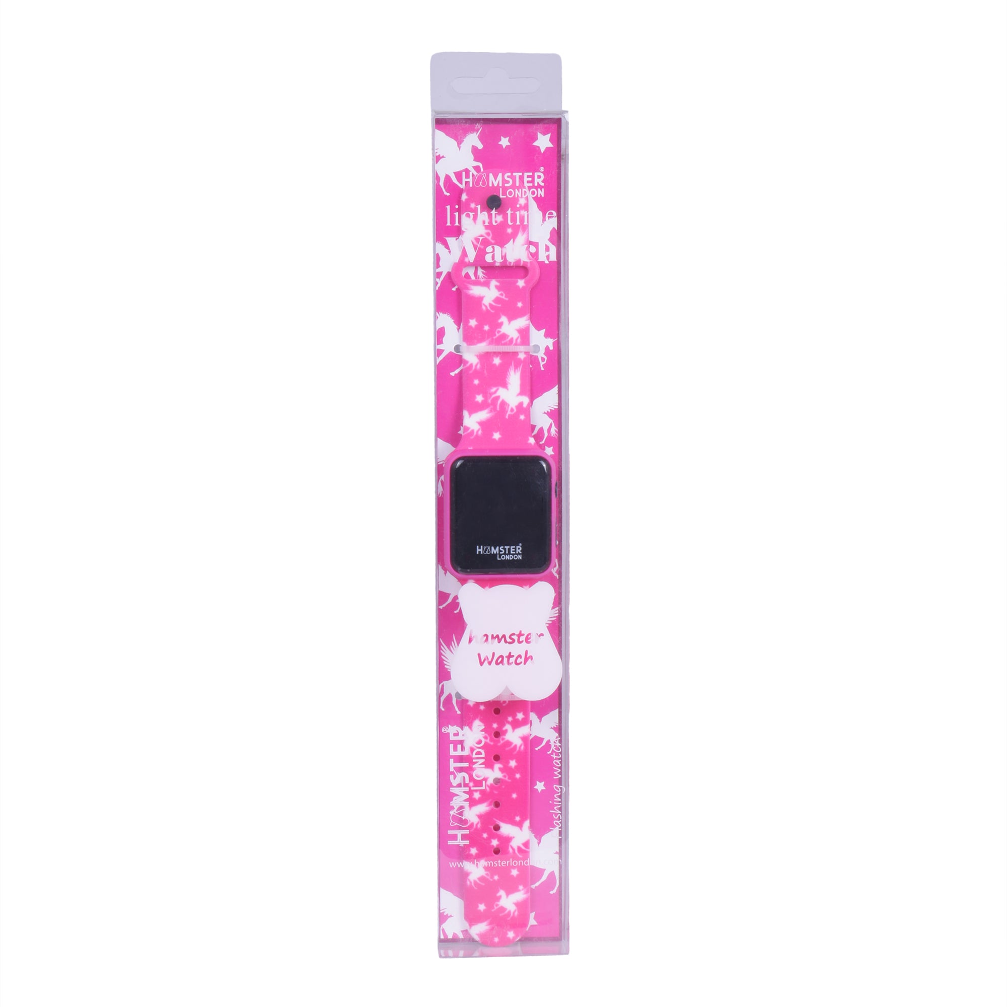 Hamster London Silicone Band Digital Watch Unicorn