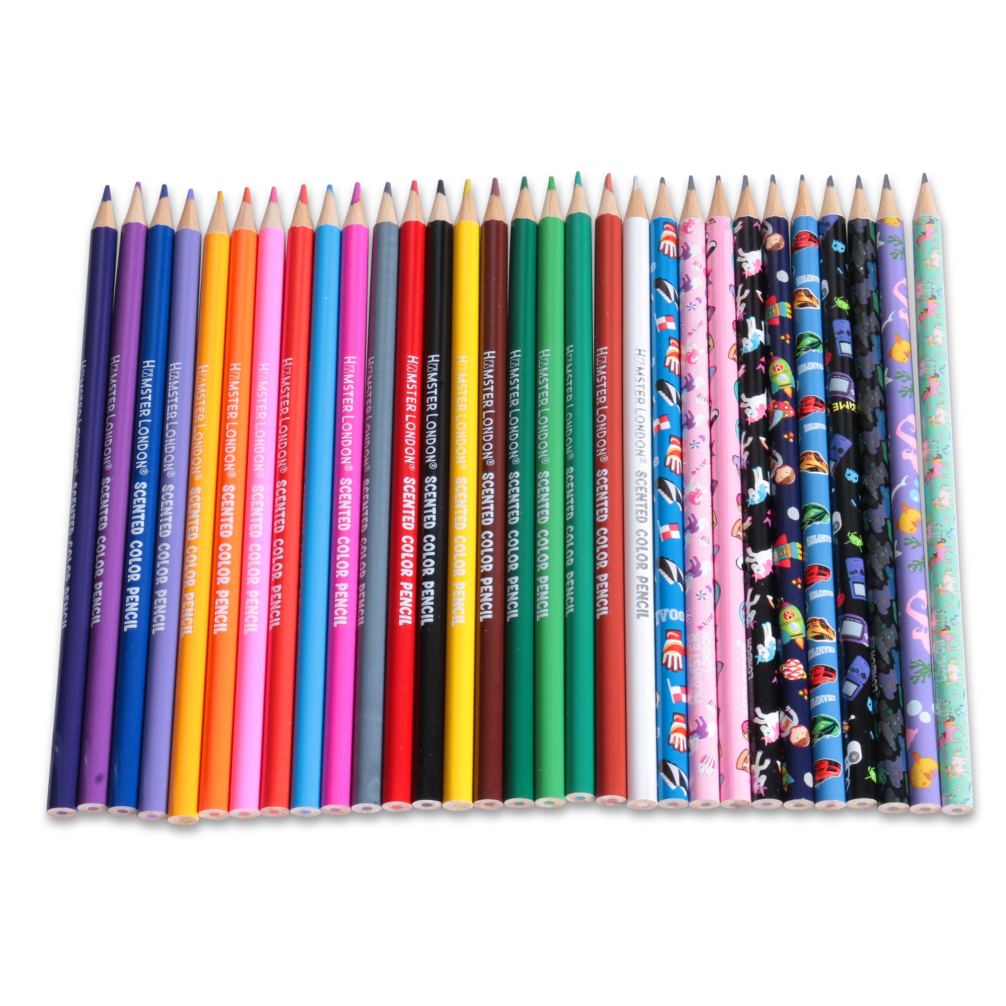 Hamster London Scented Colour Pencil set of 30