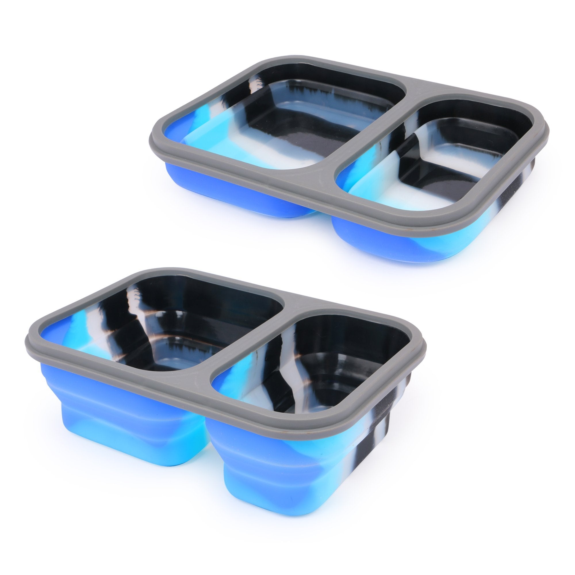 Silicon Bendable Tiffin Box Large Blue