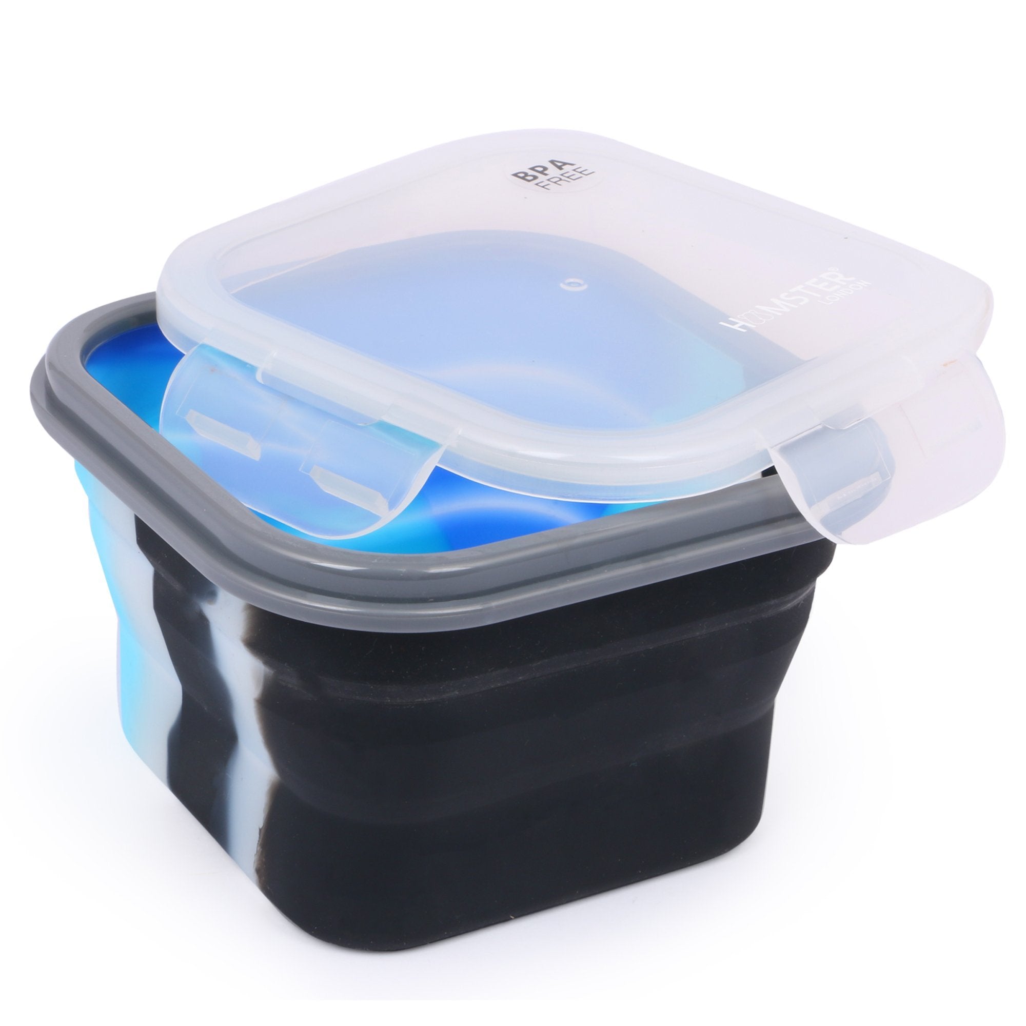 Silicon Bendable Tiffin Box Small Blue