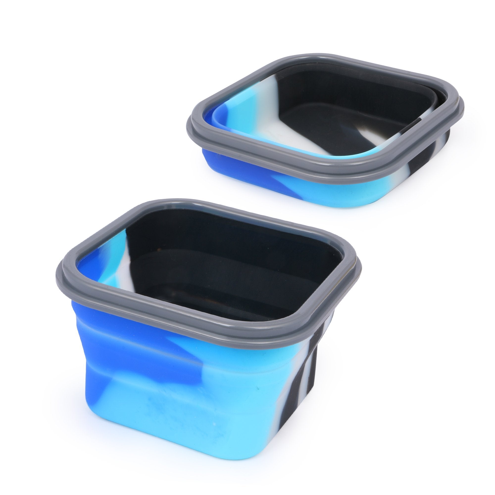 Silicon Bendable Tiffin Box Small Blue