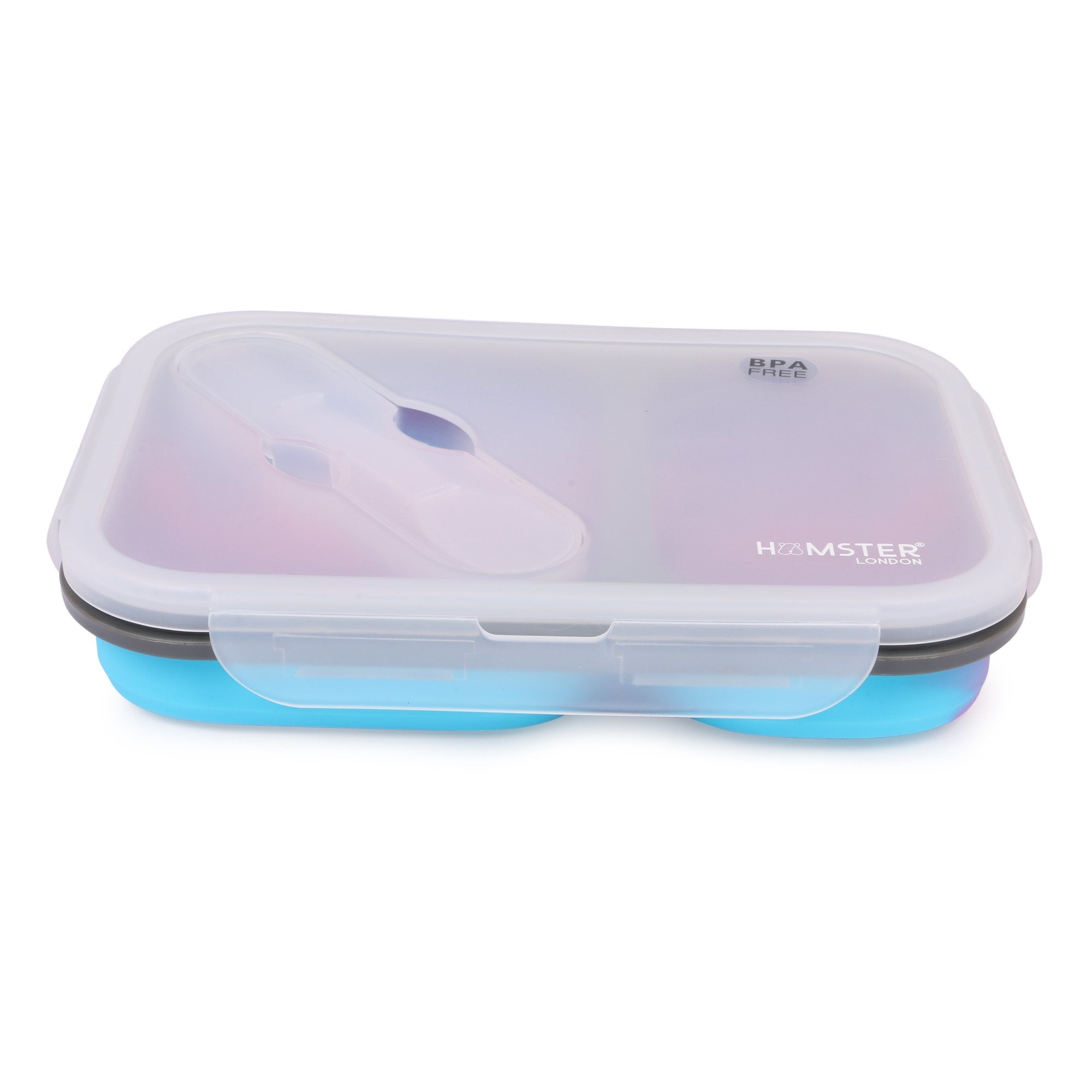 Silicon Bendable Tiffin Box Large Pink