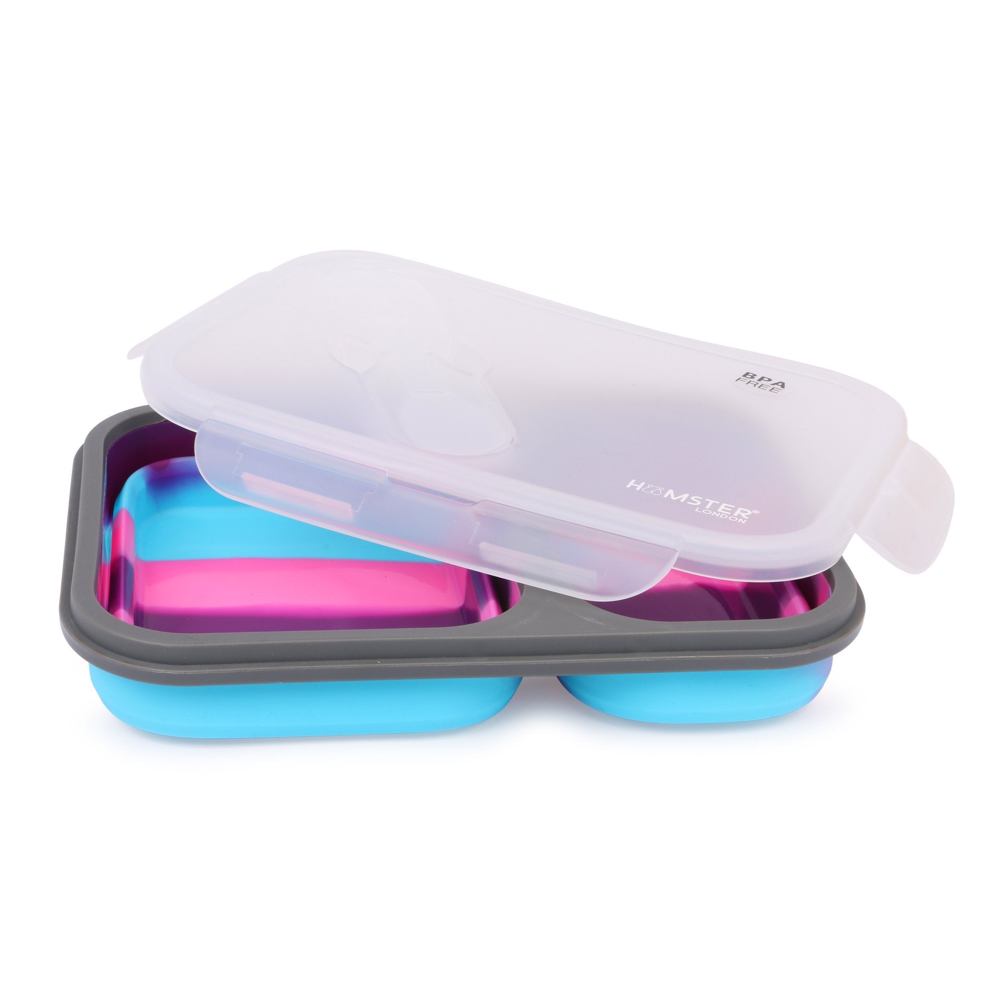 Silicon Bendable Tiffin Box Large Pink