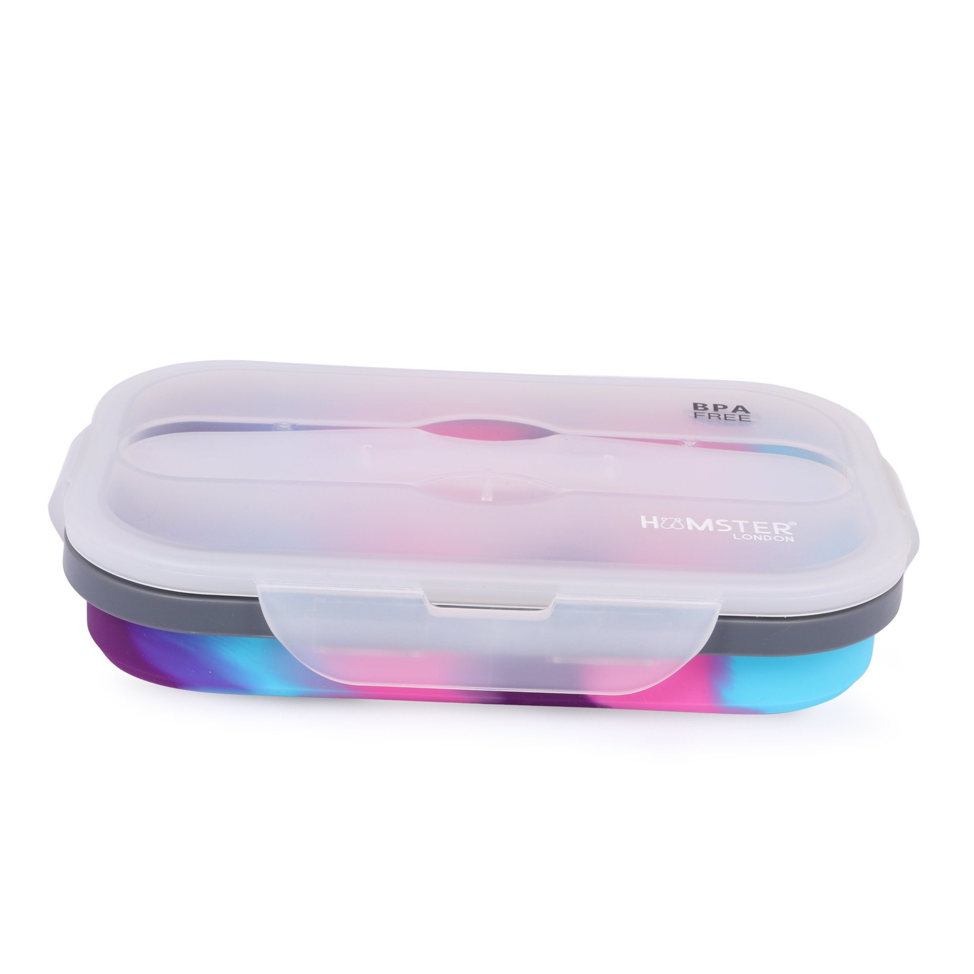 HL Silicon Bendable Tiffin Box Pink All Size Set of 3