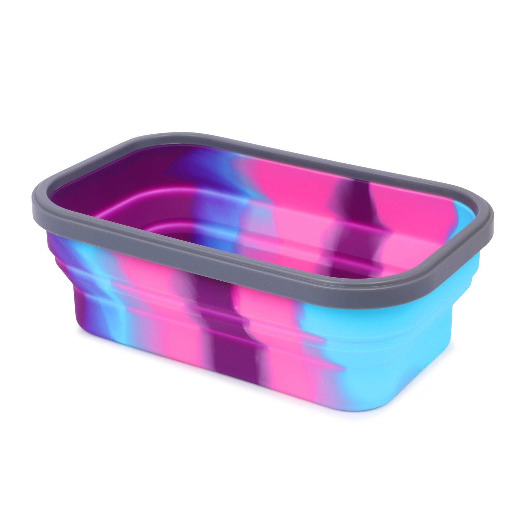 Silicon Bendable Tiffin Box Medium Pink