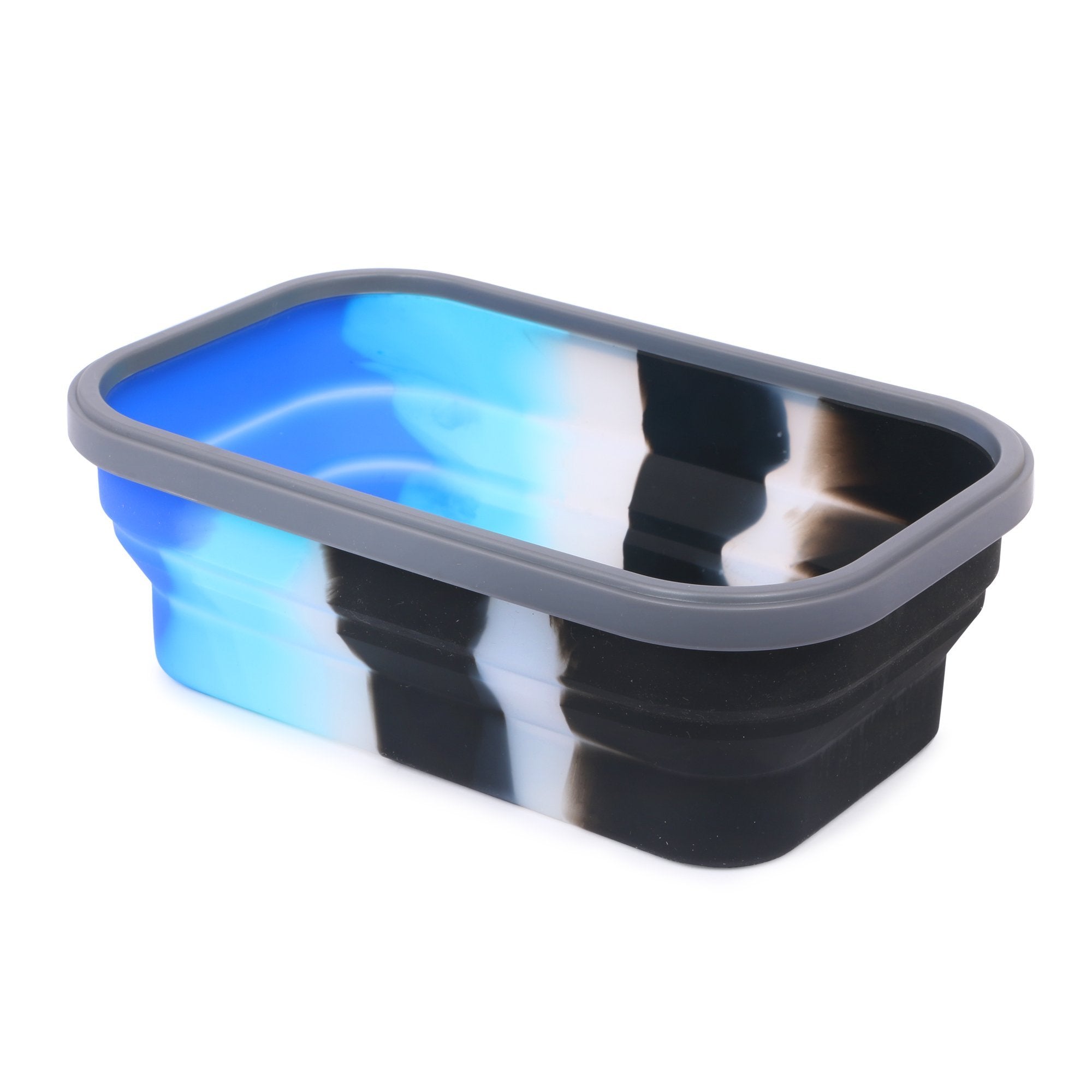 Silicon Bendable Tiffin Box Medium Blue