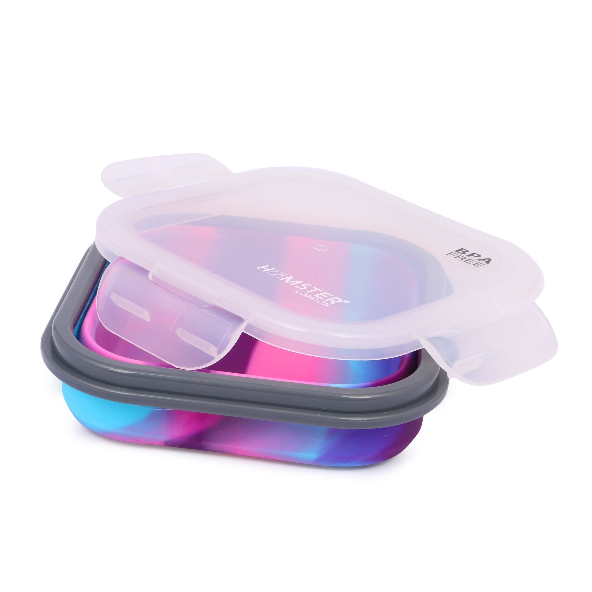 Silicon Bendable Tiffin Box Small Pink