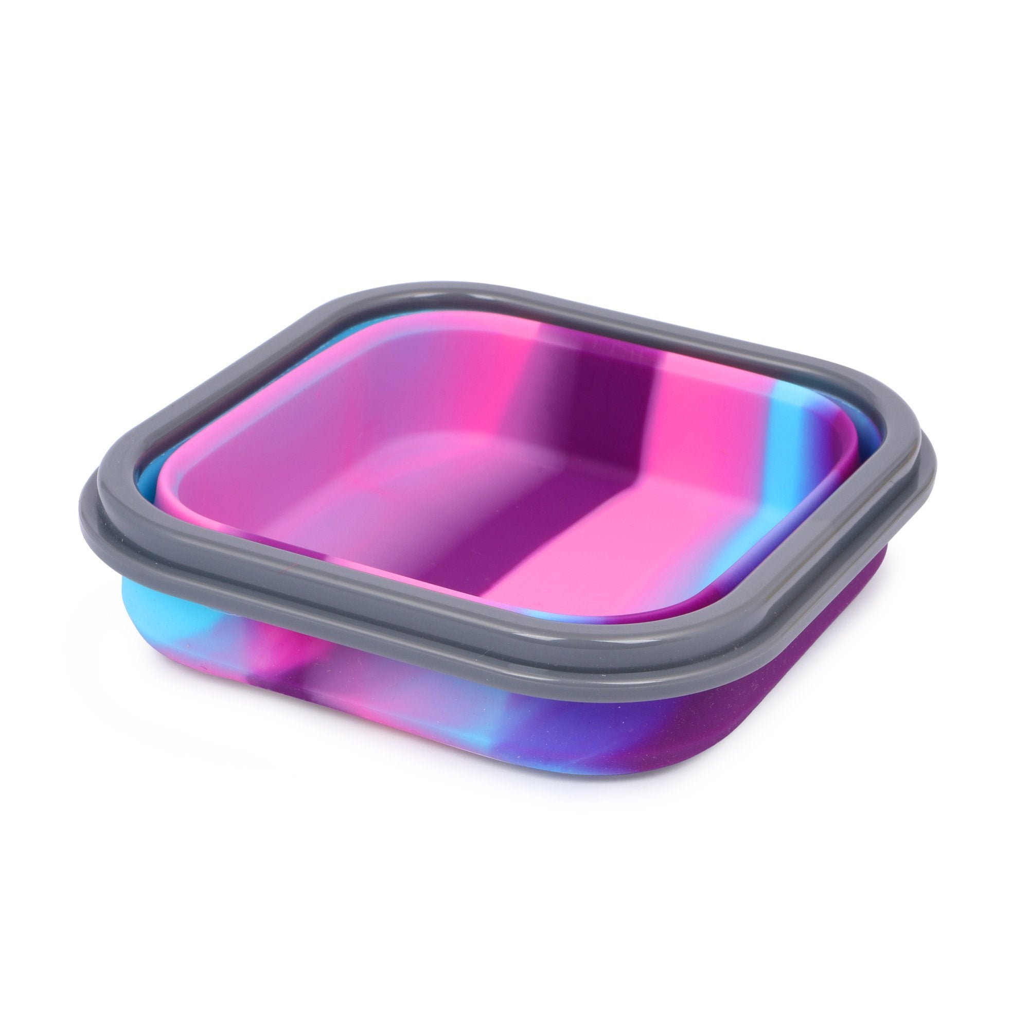 Silicon Bendable Tiffin Box Small Pink