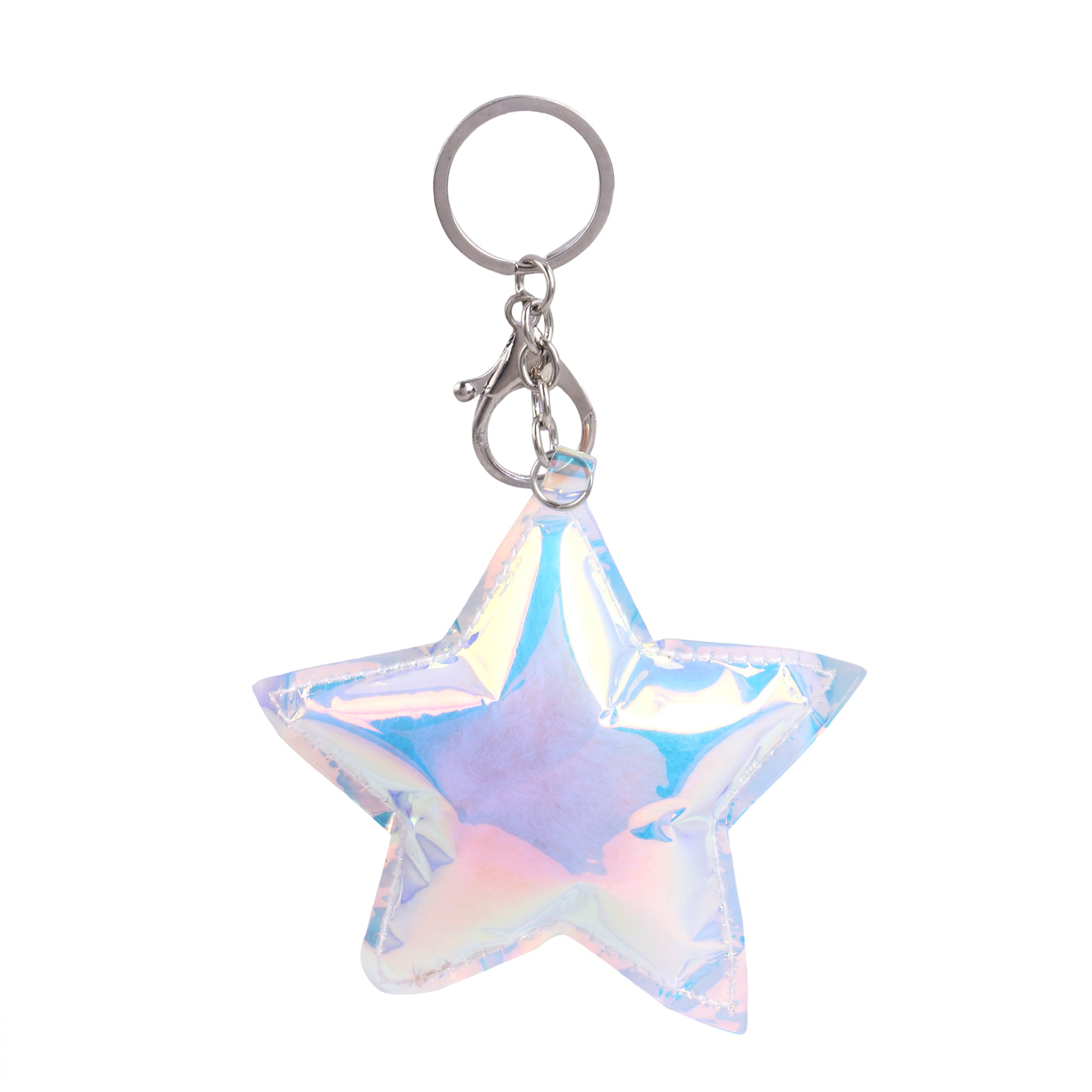 Star Keychain/ Keyring for Woman & Girl's (Silver)