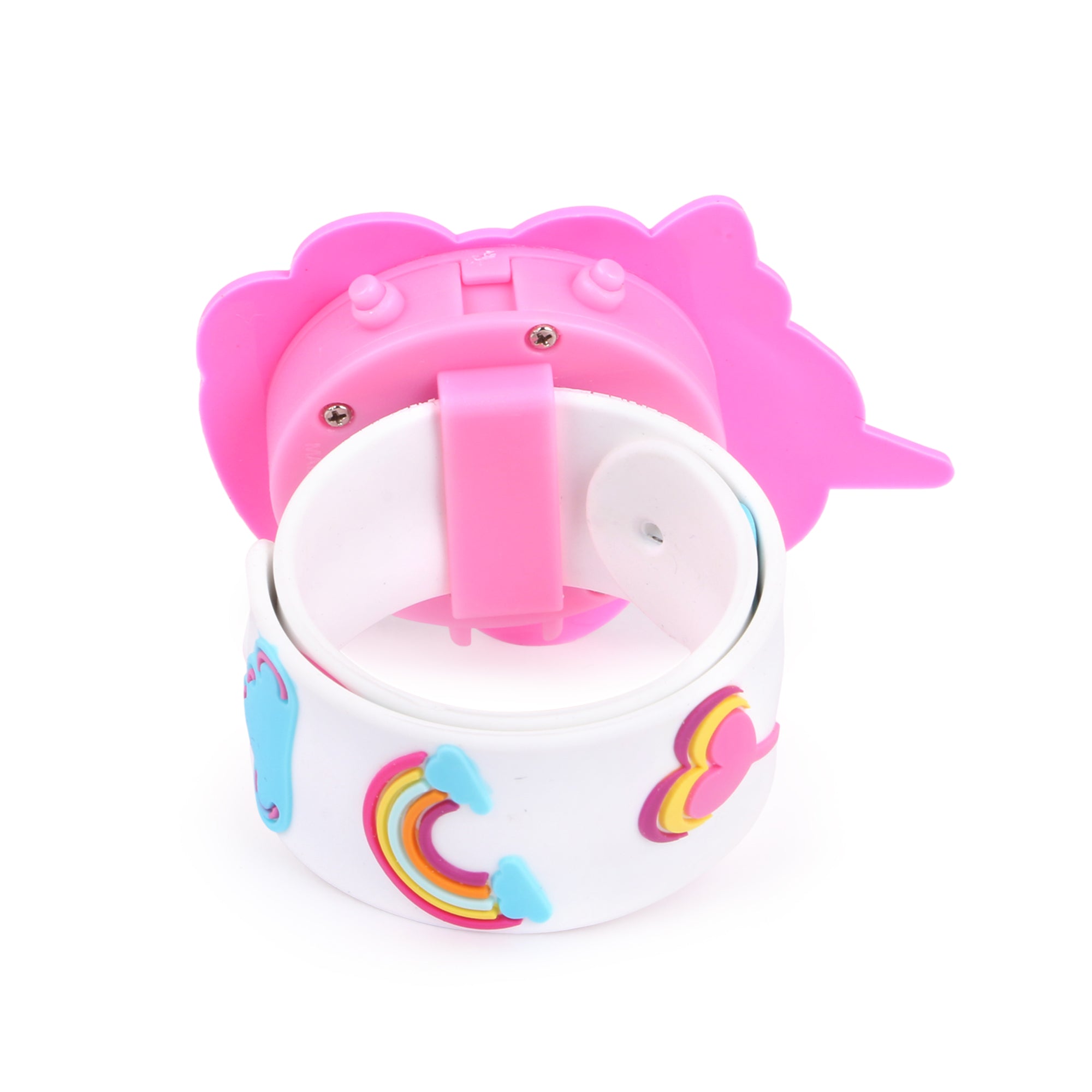 Hamster London Girl Slap Band Flip Wrist Watch Unicorn