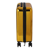 HL Vintage Suitcase/ 55 Cms ABS+ Polycarbonate Mirror Finish Hardsided Cabin Luggage ( Gold) With Personalization