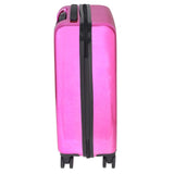 HL Vintage Suitcase/ 55 Cms ABS+ Polycarbonate Mirror Finish Hardsided Cabin Luggage ( Pink) With Personalization