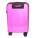 HL Vintage Suitcase/ 55 Cms ABS+ Polycarbonate Mirror Finish Hardsided Cabin Luggage ( Pink) With Duffle Bag Pink Combo