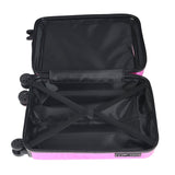 HL Vintage Suitcase/ 55 Cms ABS+ Polycarbonate Mirror Finish Hardsided Cabin Luggage ( Pink) With Personalization