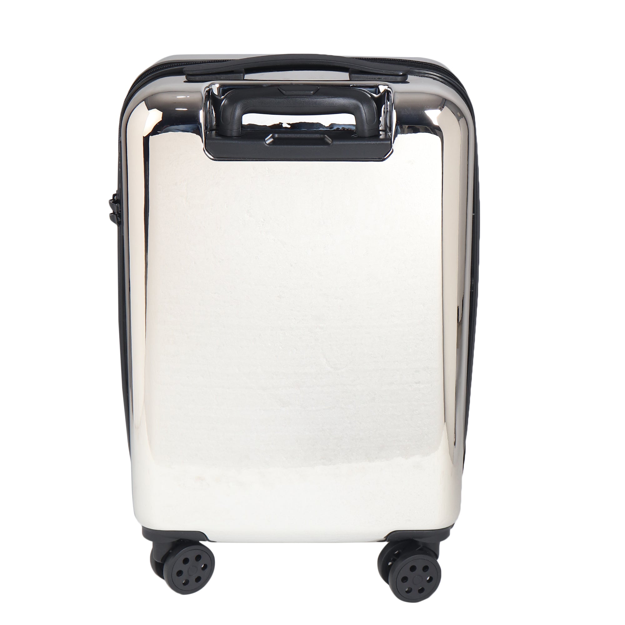HL Vintage Suitcase/ 55 Cms ABS+ Polycarbonate Mirror Finish Hardsided Cabin Luggage ( Silver)