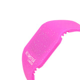 Silicon Glitter Digital LED Band Wrist Watch Pink Glitter