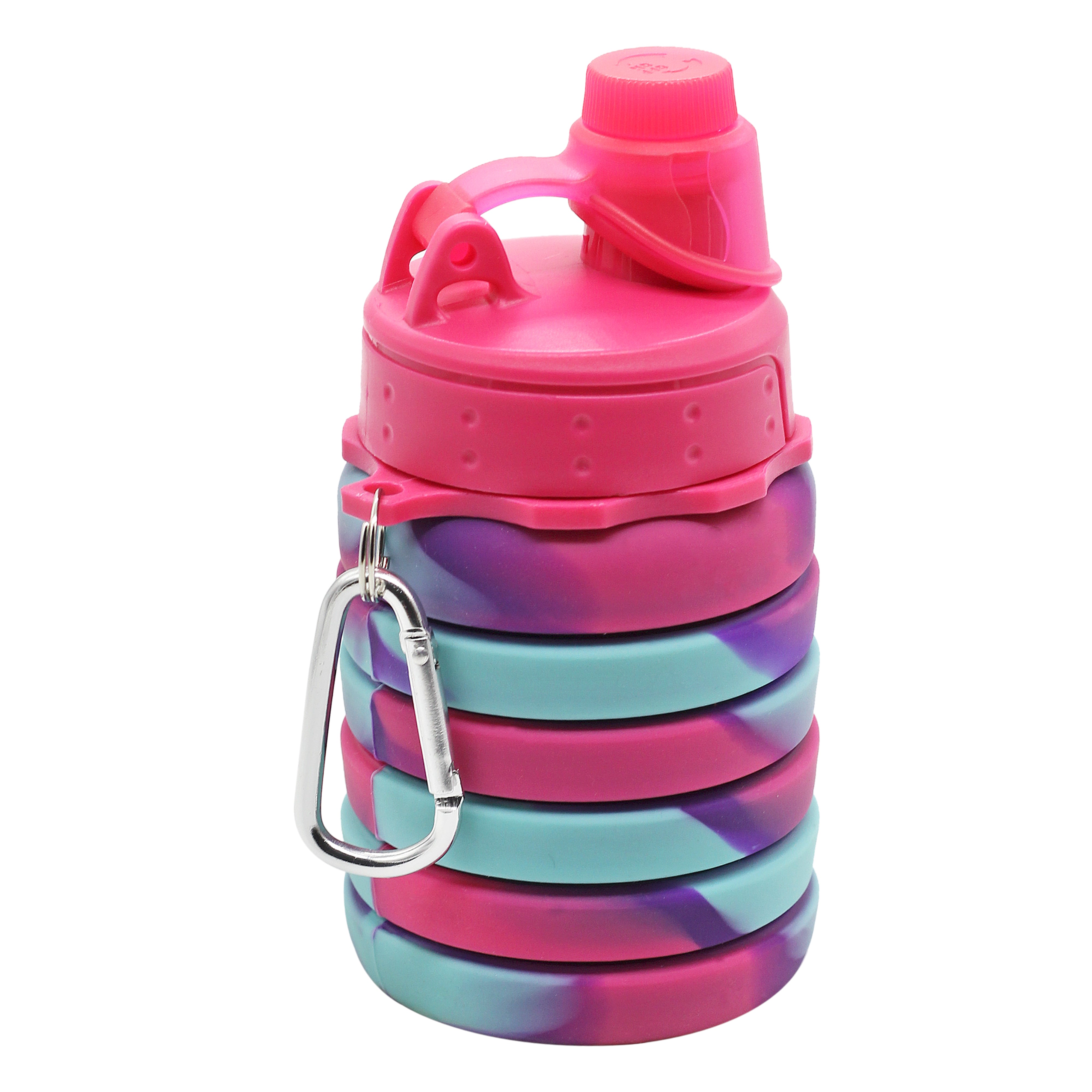 Hamster London Silicone Expandable and Foldable Water Bottle Hot Pink