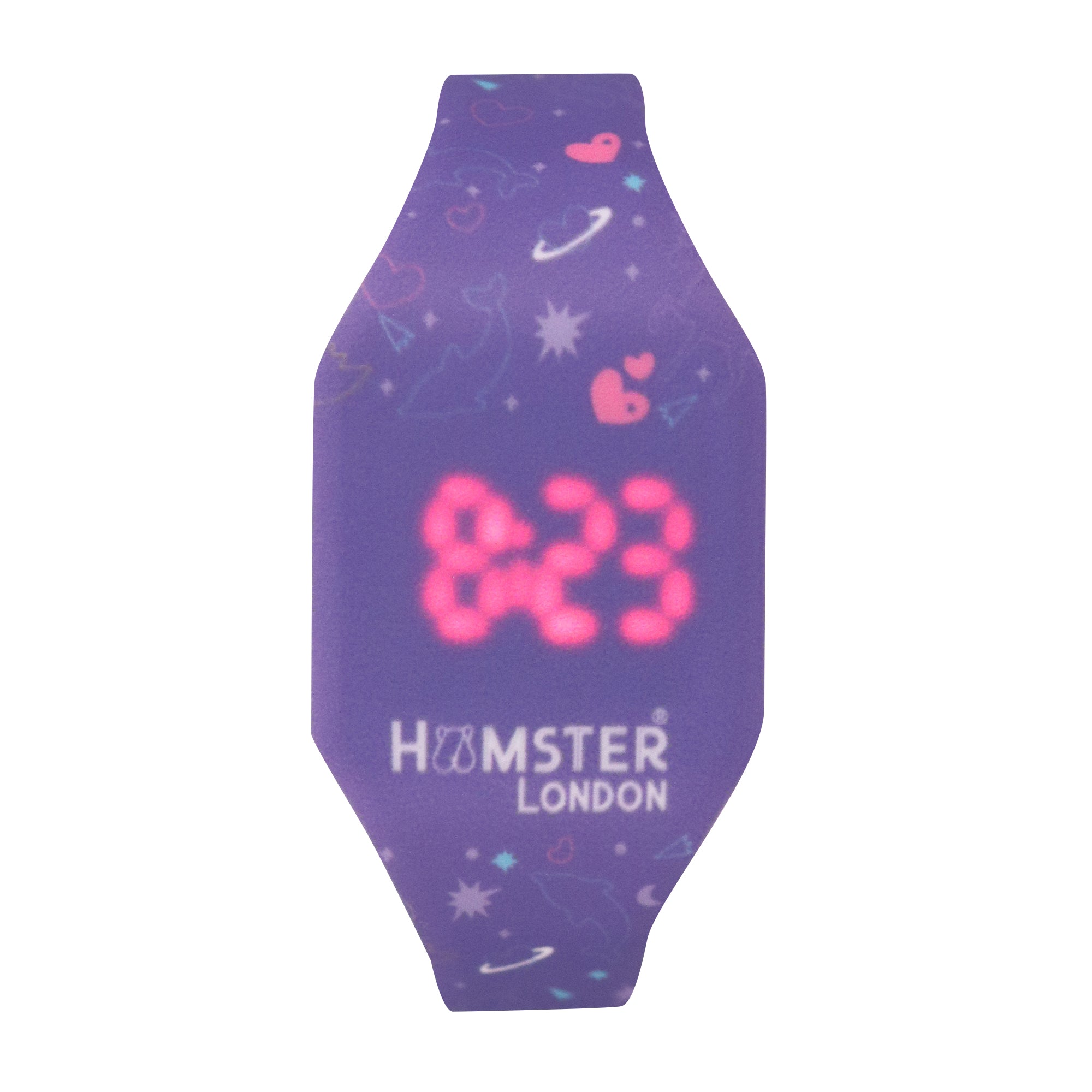 Silicon Digital LED Band Mermaid Purple Watch