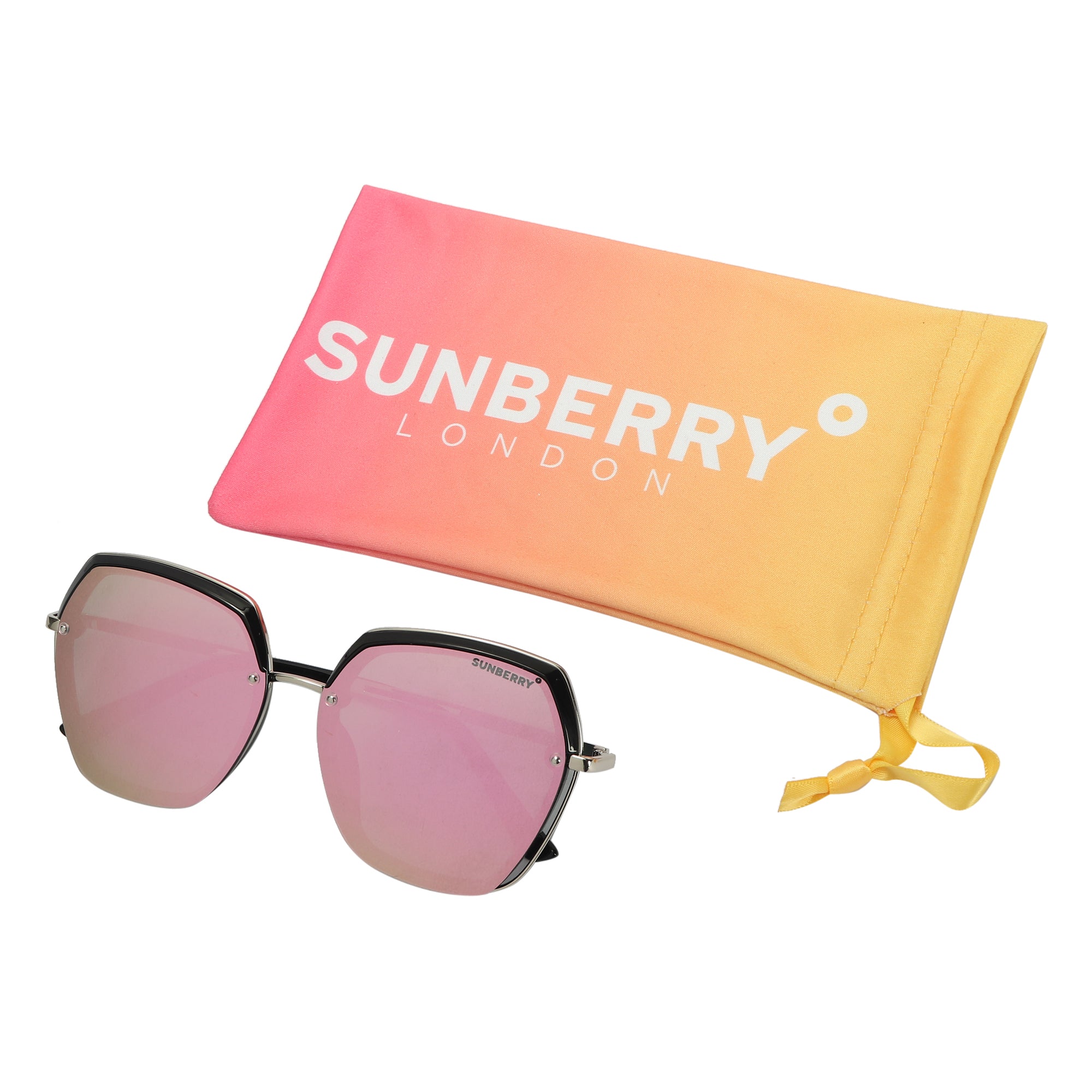 Hamster London Sunberry Doppelganger Glasses Pink With Free Case