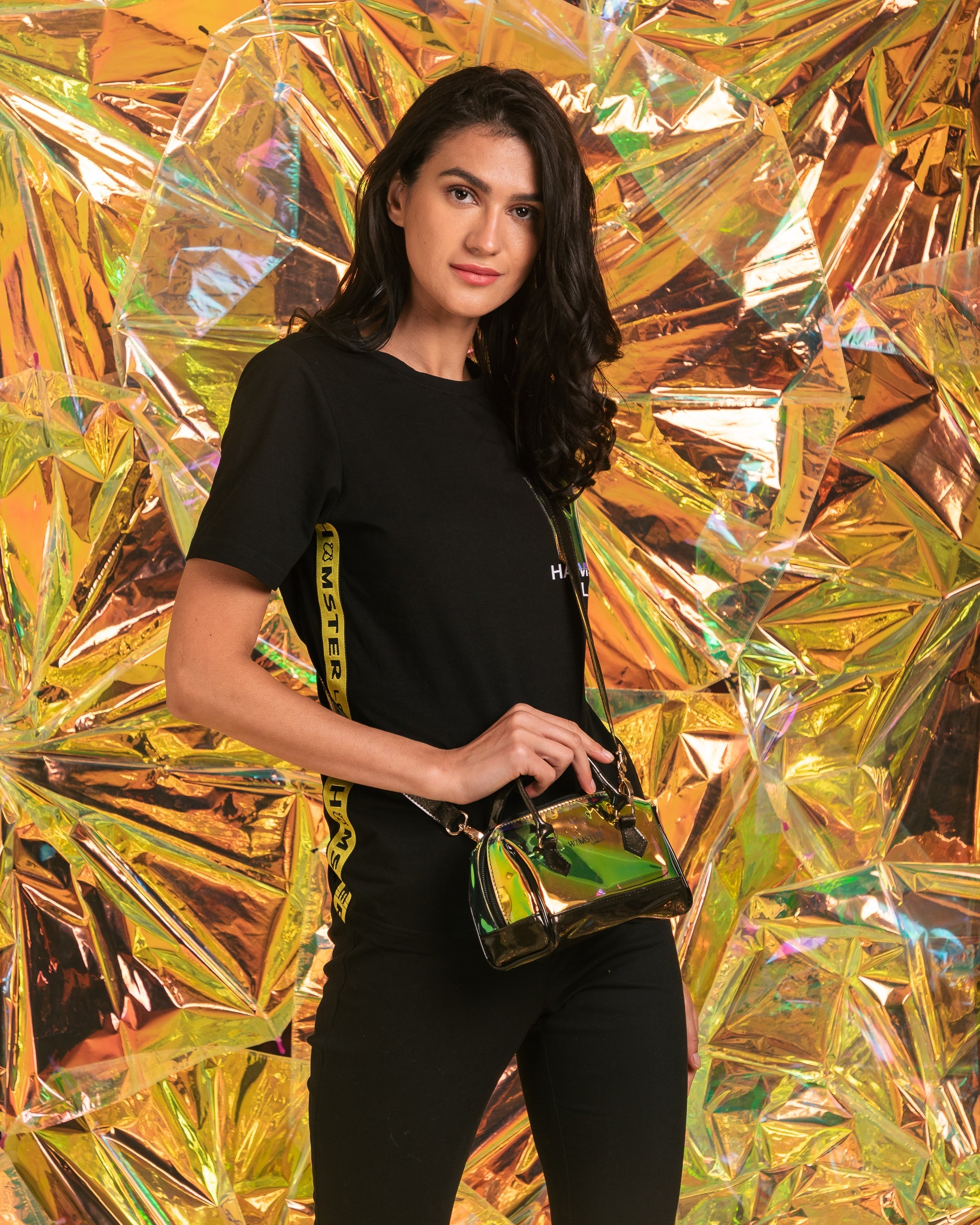 Hamster London Holo Sling Black With Personalization