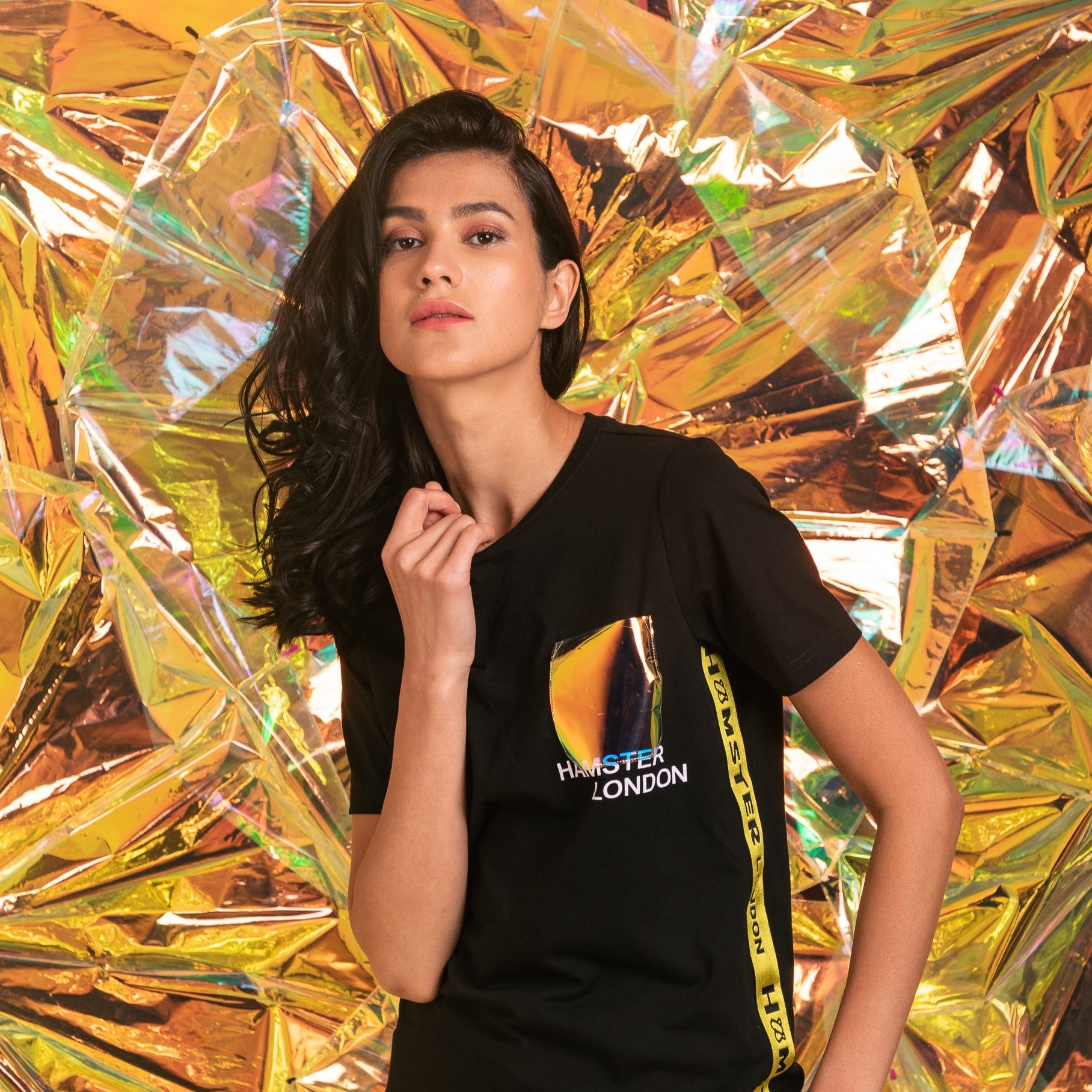 Hamster London Holo Party Tees Black