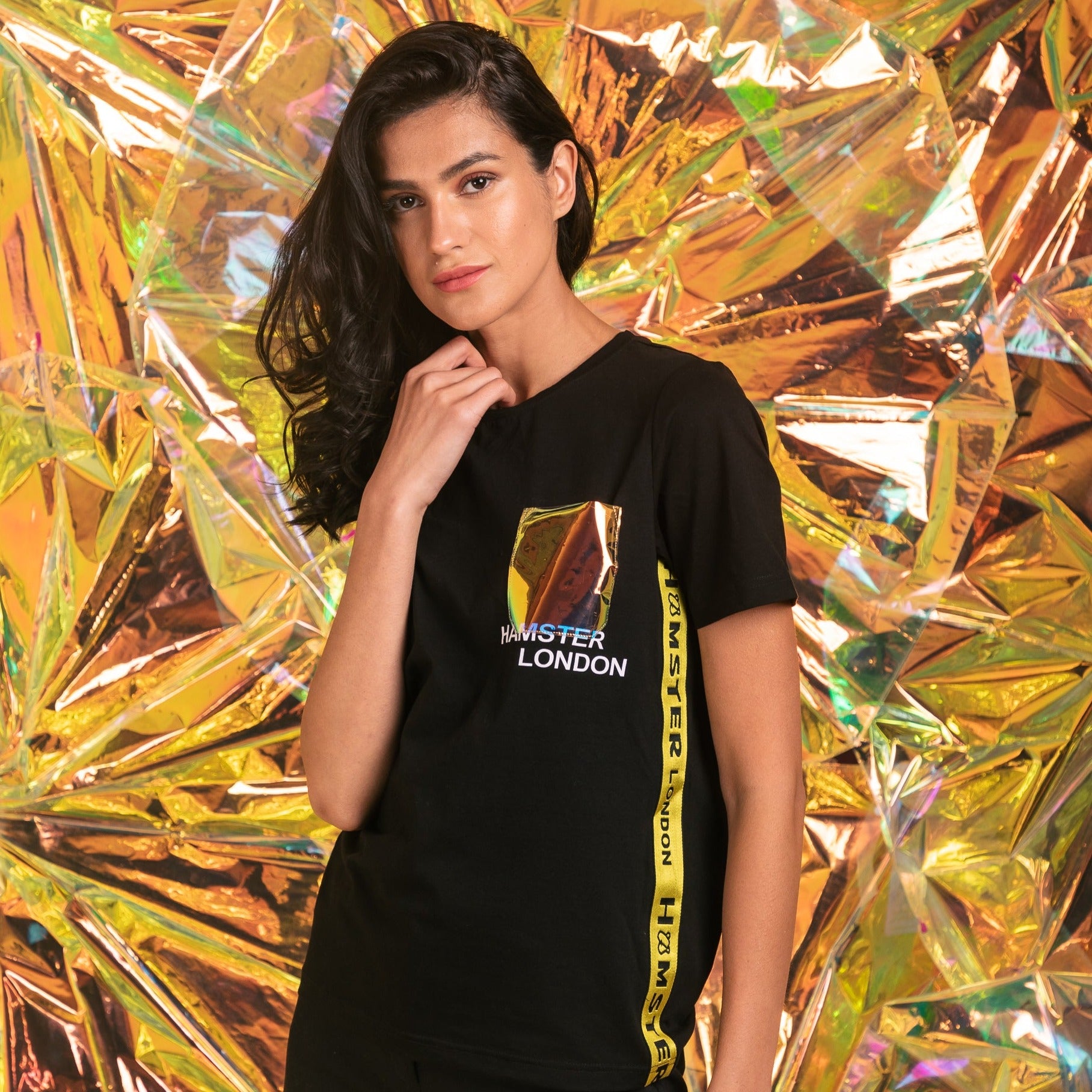 Hamster London Holo Party Tees Black