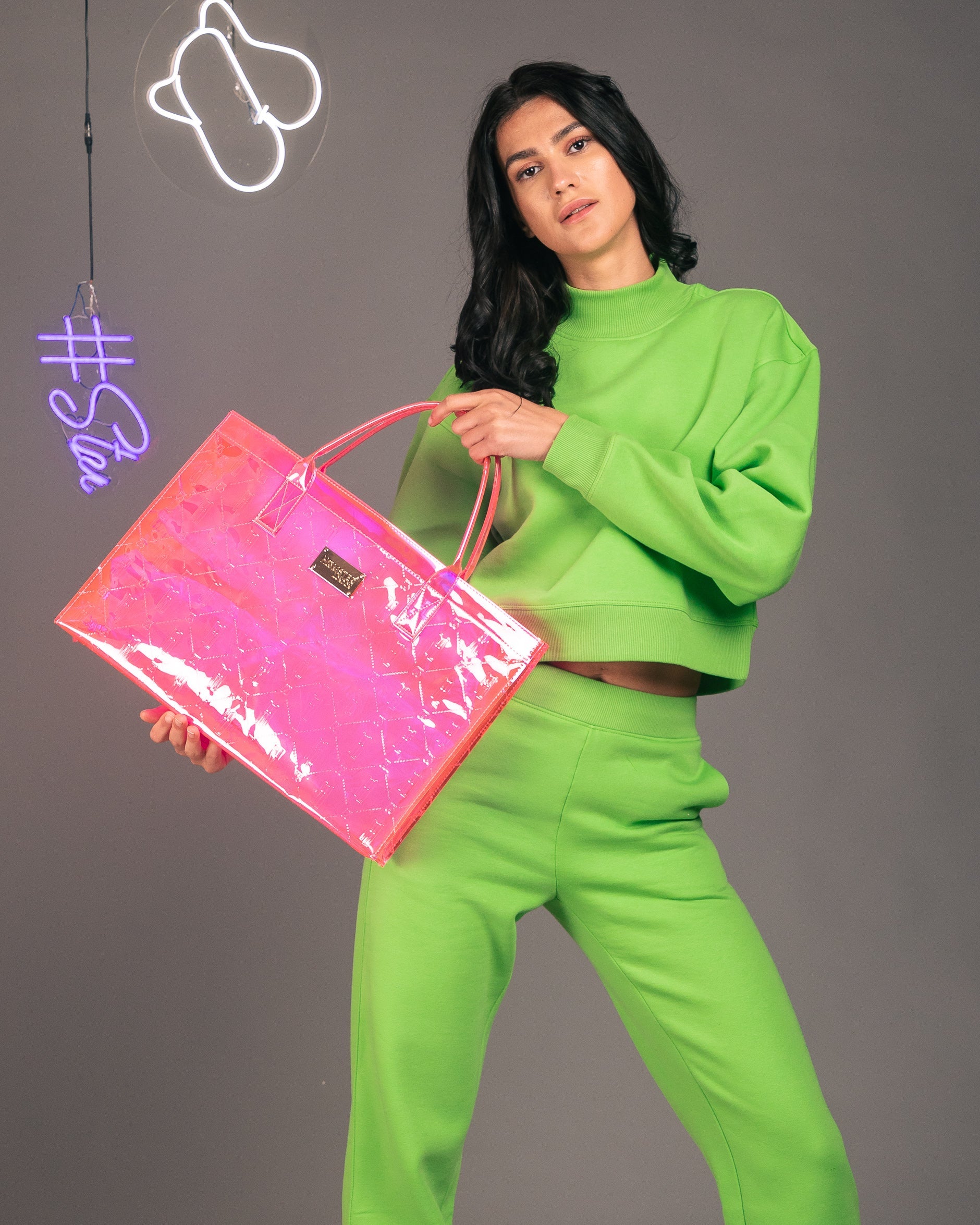 HL Raver Tote Bag Pink With Personalization